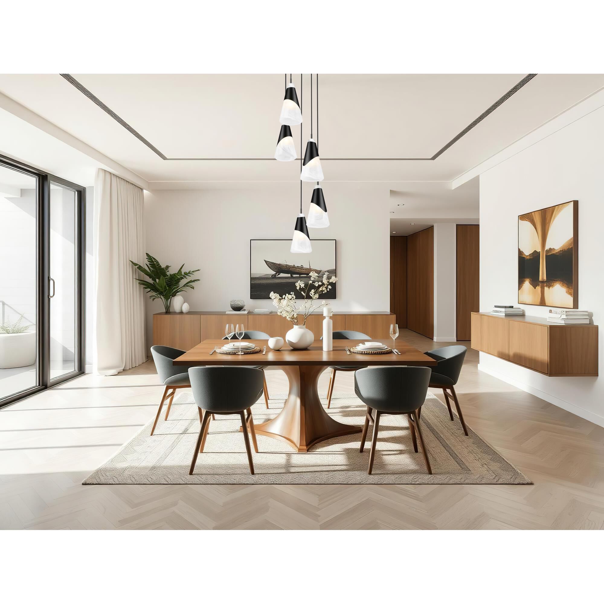 Aimie 12 Inch Multi Light Pendant by Z Lite