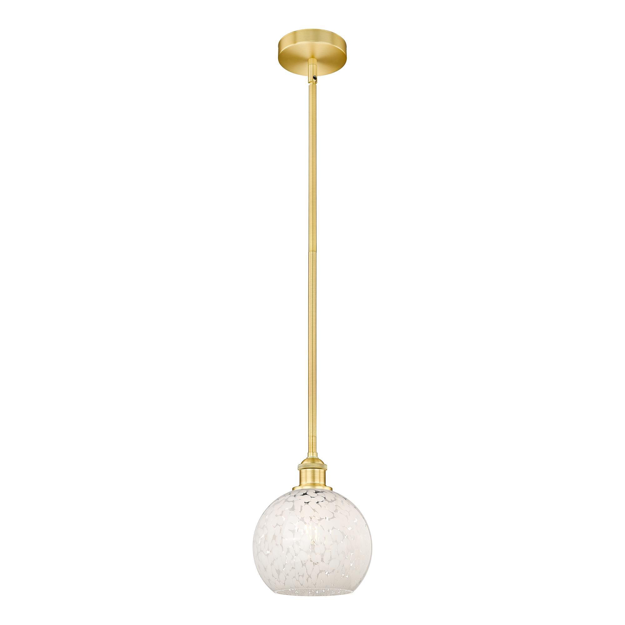 Bruno Marashlian White Mouchette 8 Inch Mini Pendant by Innovations Lighting