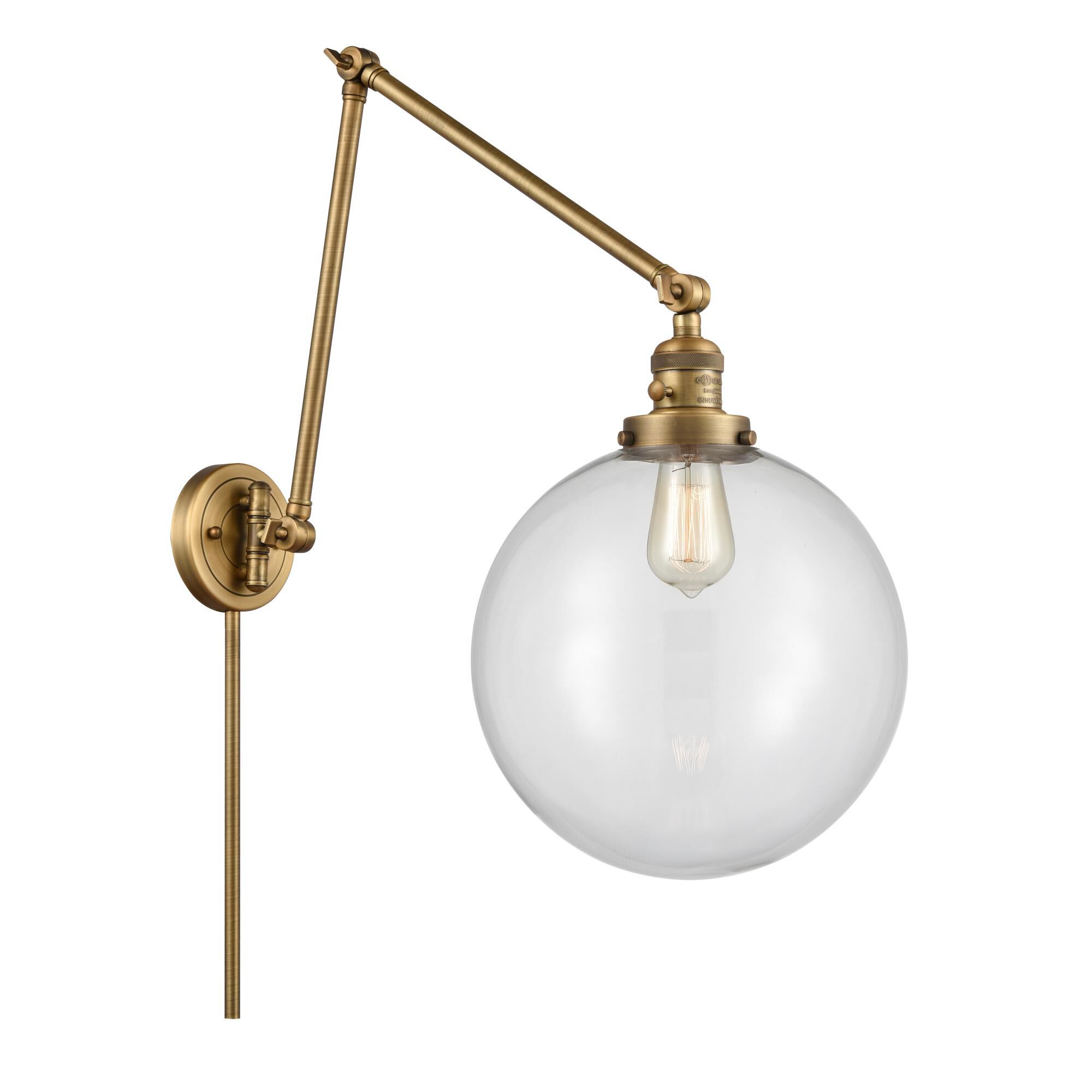 Bruno Marashlian Xx-Large Beacon Wall Swing Lamp by Innovations Lighting