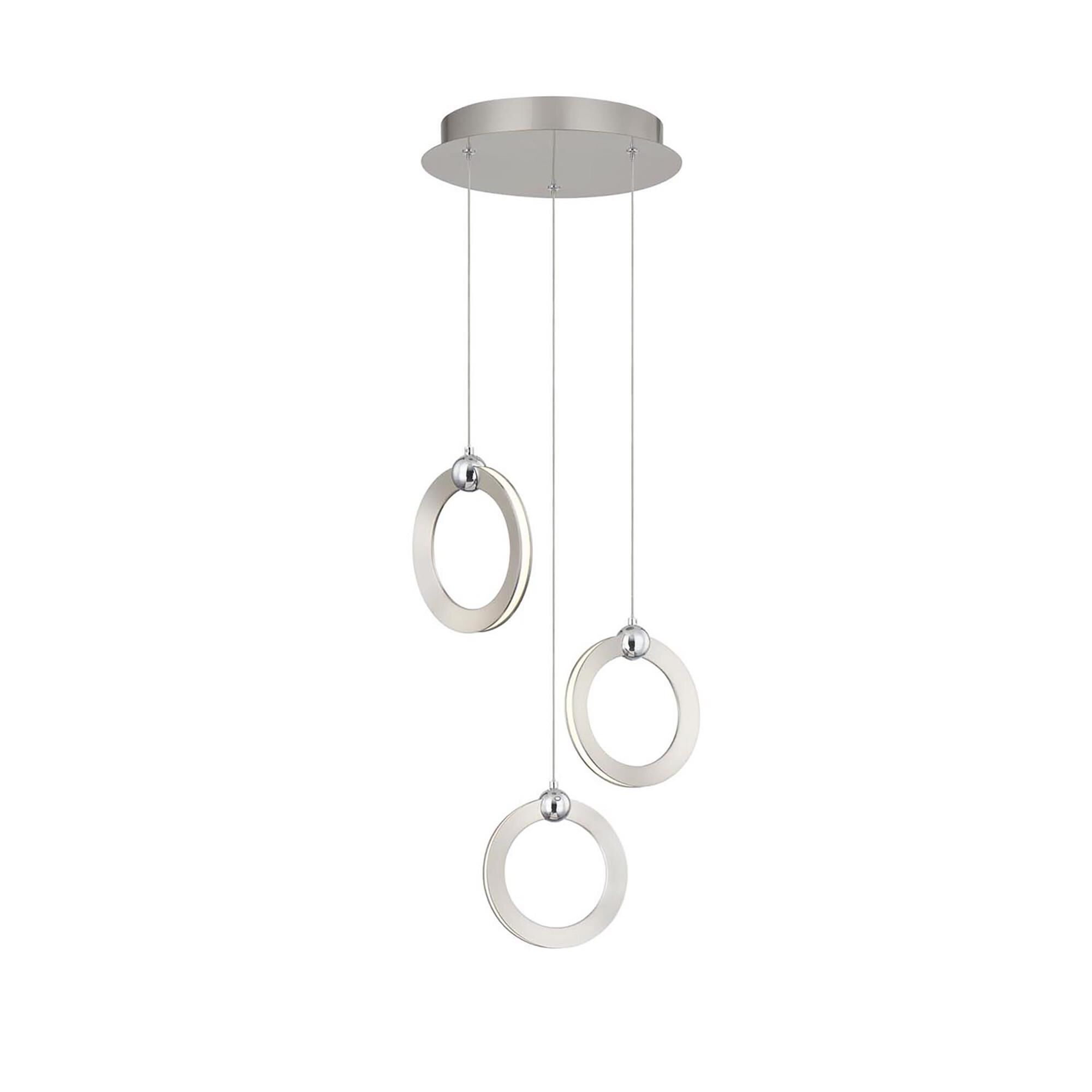 Hermosa 11 Inch 3 Light LED Multi Light Pendant by Justice Design Group