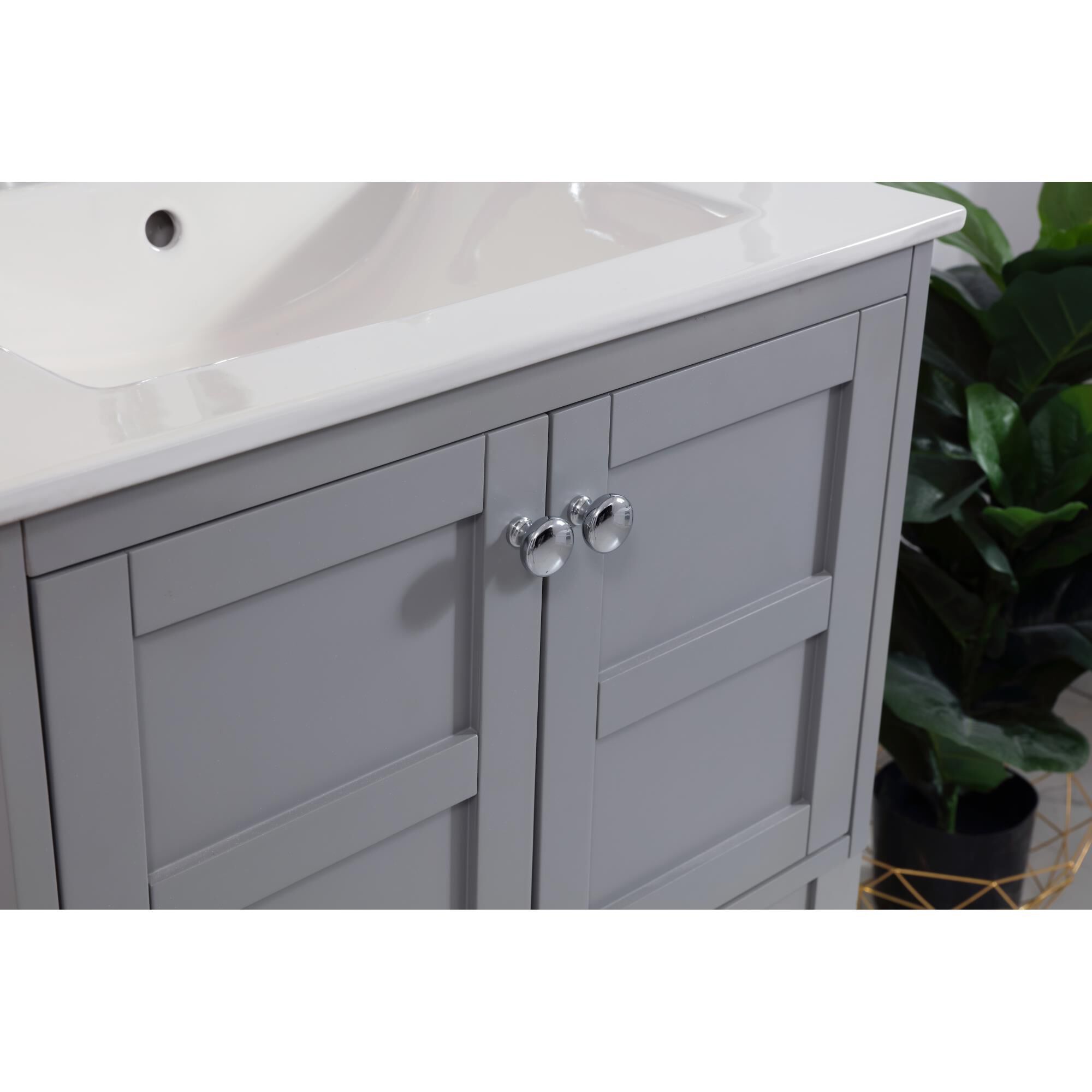 Shown in Grey finish