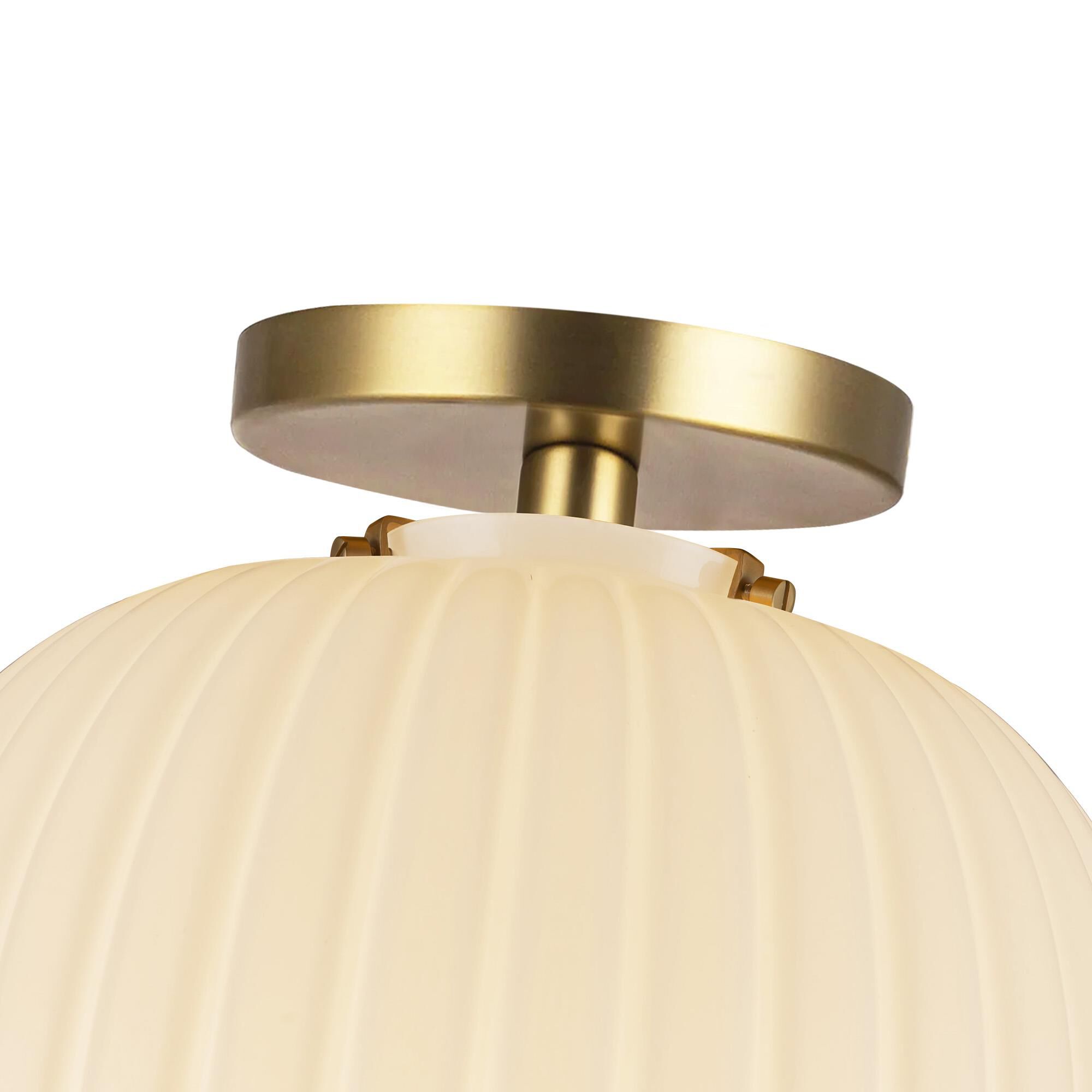 Peyton Fox Cherise 12 Inch Semi Flush Mount,