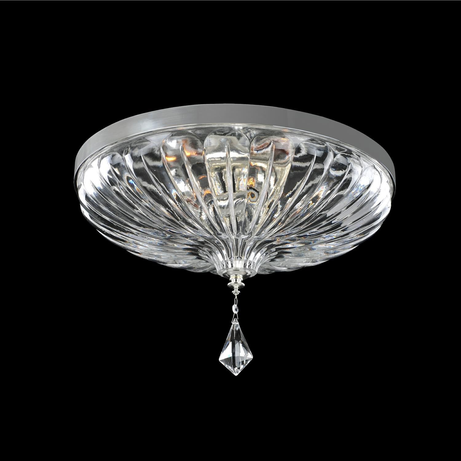 Orecchini 20 Inch 4 Light Flush Mount by Allegri