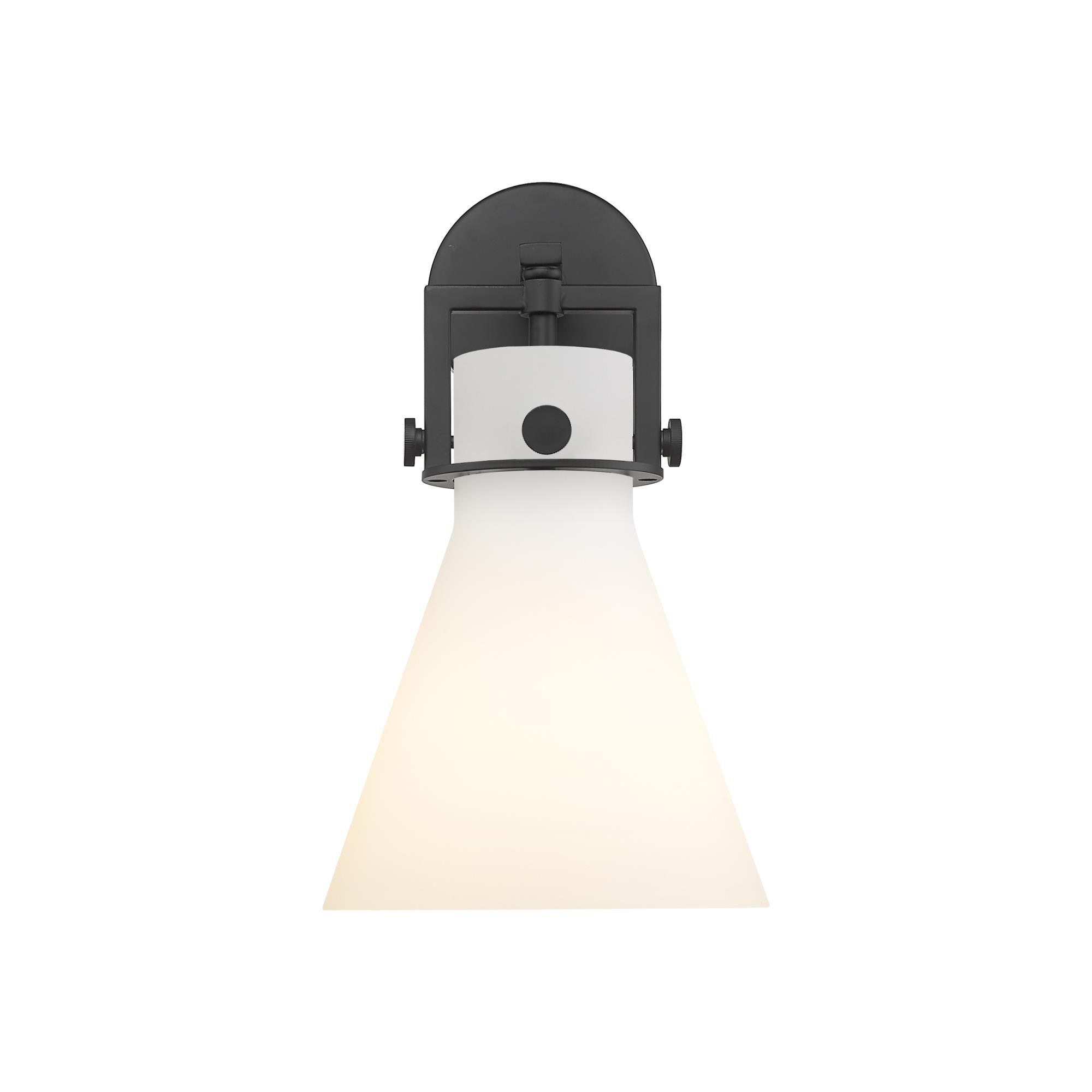 Shown in Matte Black finish and Matte White glass