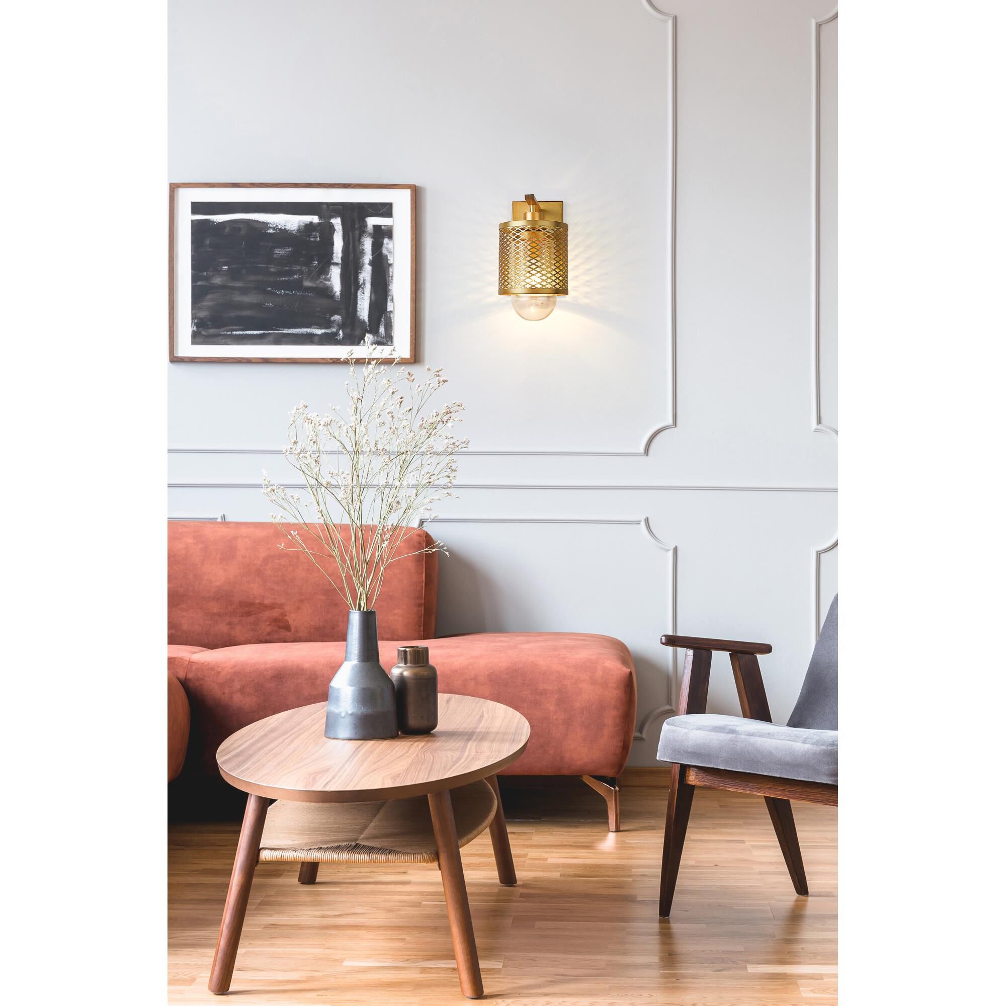 Shown in Rubbed Brass finish and Clear glass and Clear shade