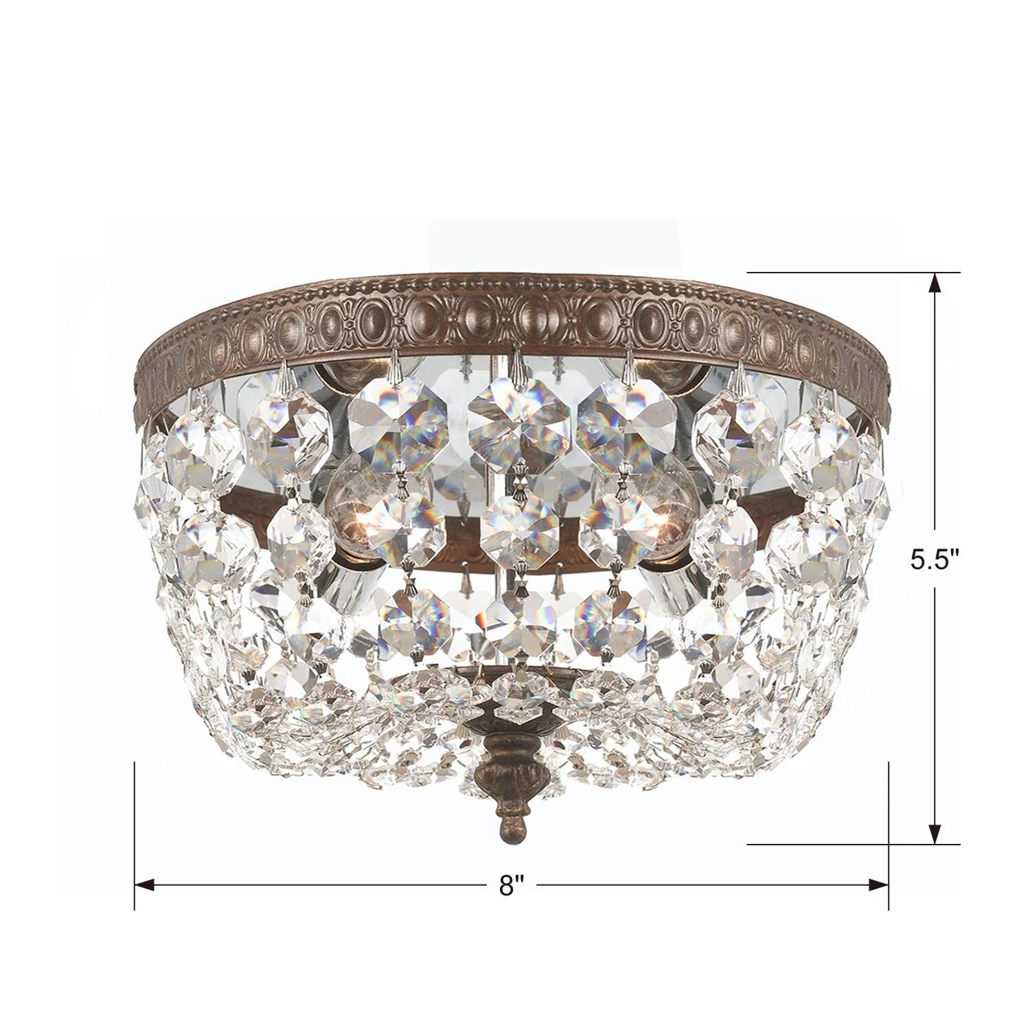 Shown in English Bronze finish and Swarovski Strass Crystal crystal