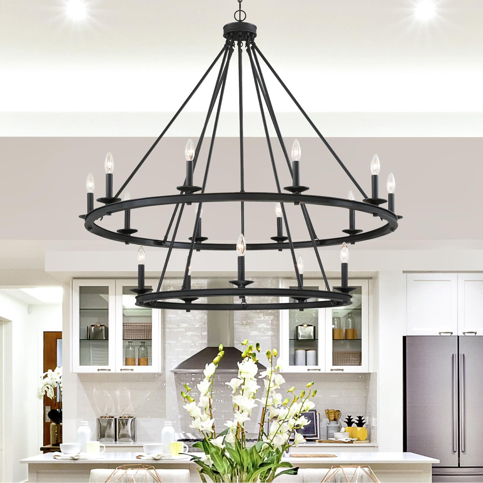Middleton 45 Inch 15 Light Chandelier by Savoy House