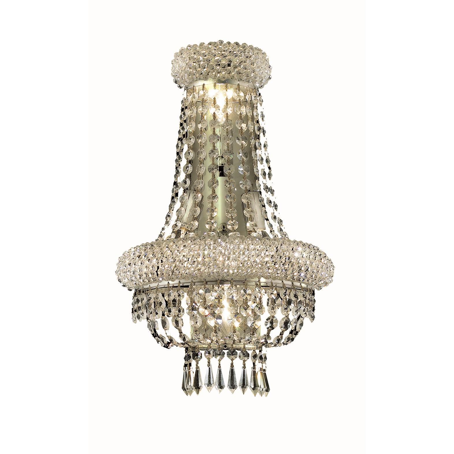 Shown in Chrome finish and Clear Royal Cut crystal