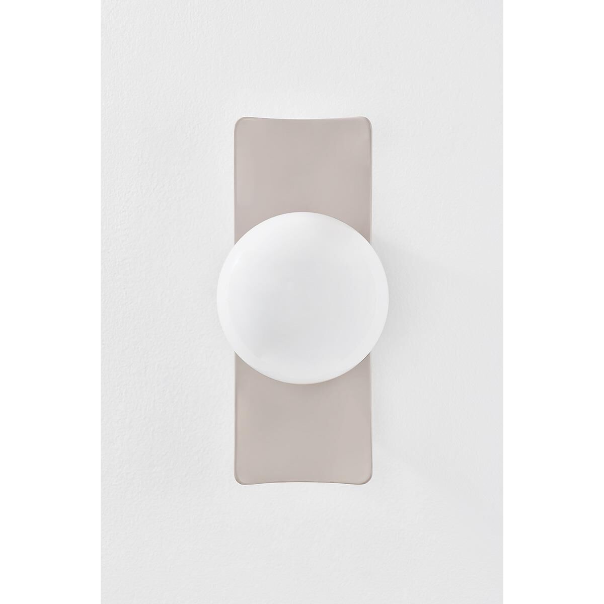 Shown in Aged Brass/Ceramic Antique Ivory finish and Opal Shiny shade