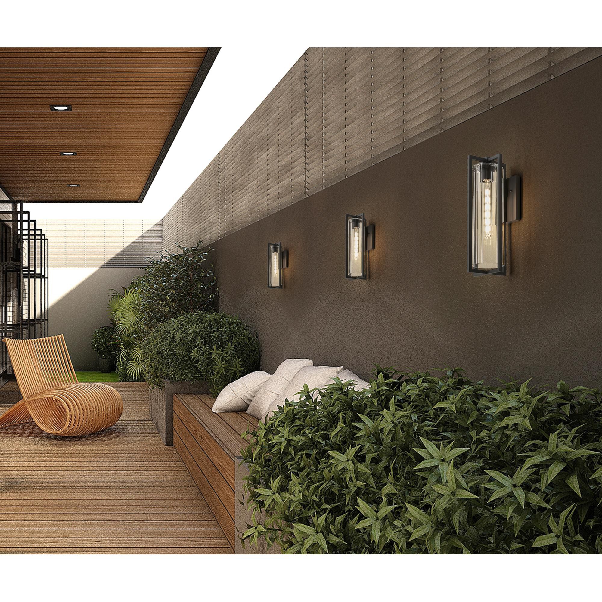 Shown in Black finish and Clear Ribbed glass and Clear Ribbed shade