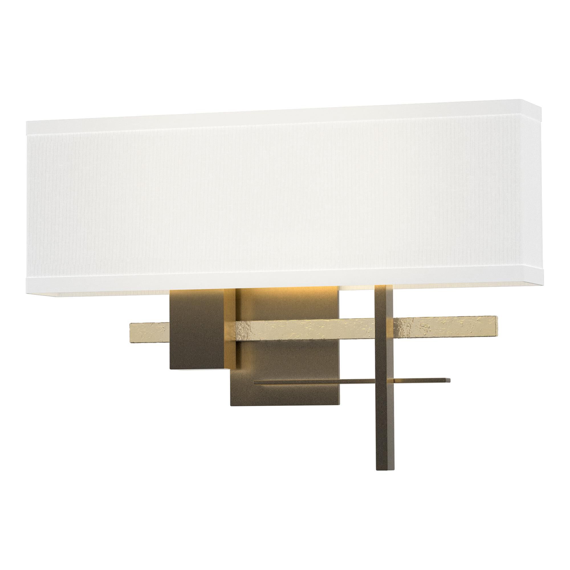Shown in Dark Smoke finish and Natural Anna shade and Modern Brass (86) accent