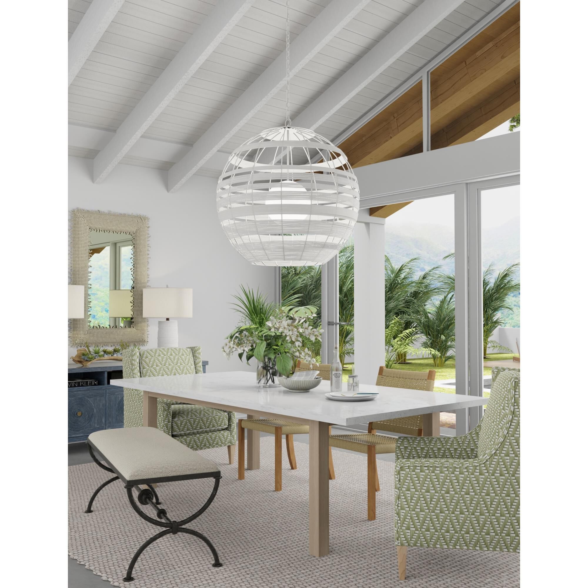 Currey and Company Lapsley 34 Inch Chandelier