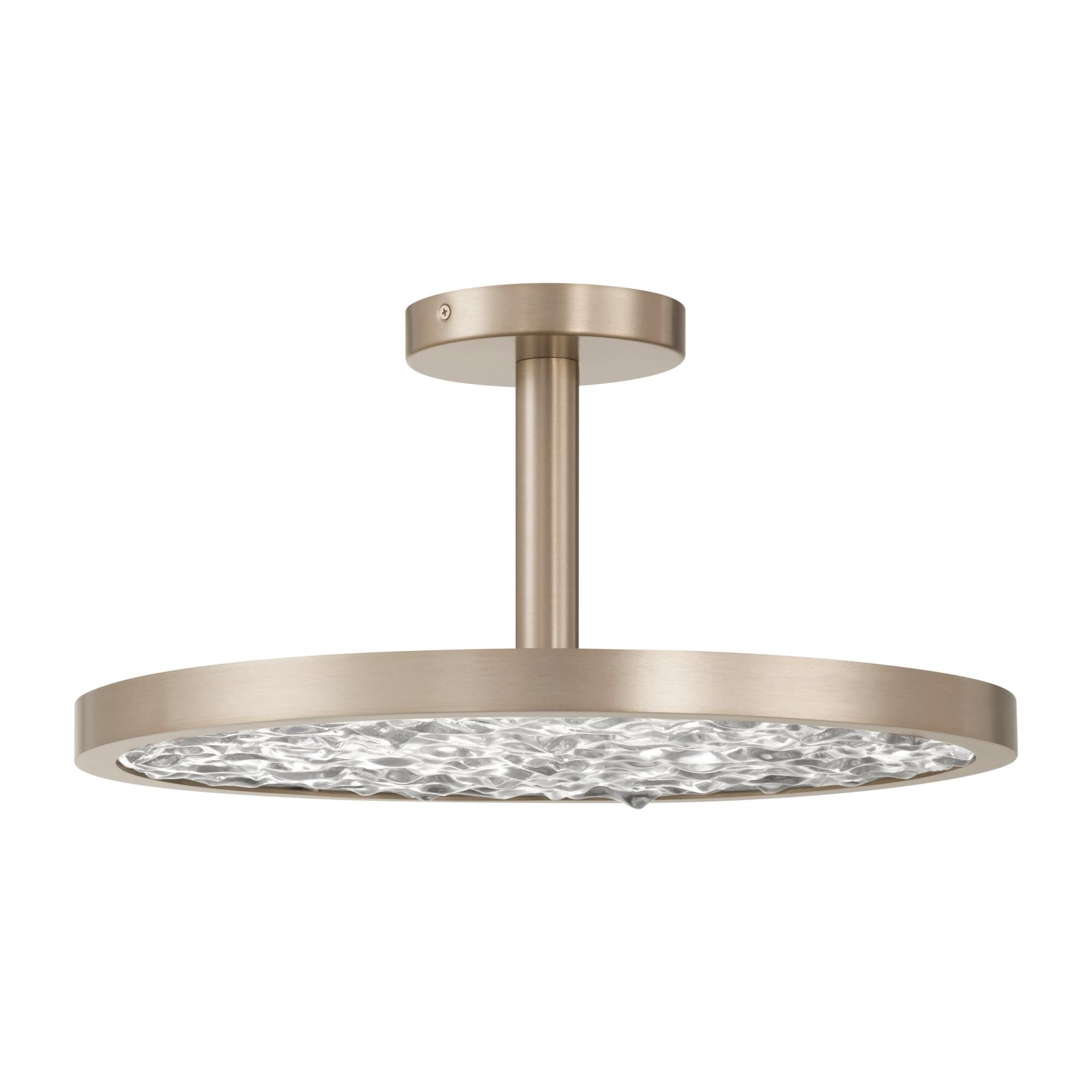 Shown in Champagne Gold finish and Clear Water glass