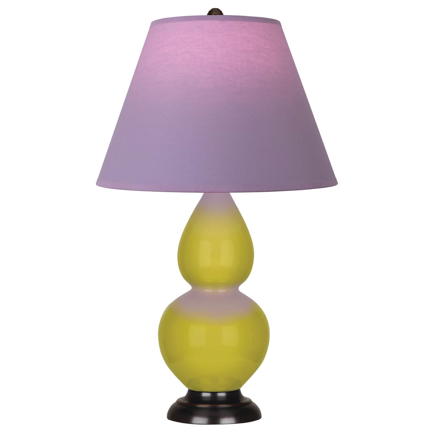 Shown in Citron finish and Lavender and Plum shade and Deep Patina Bronze accent