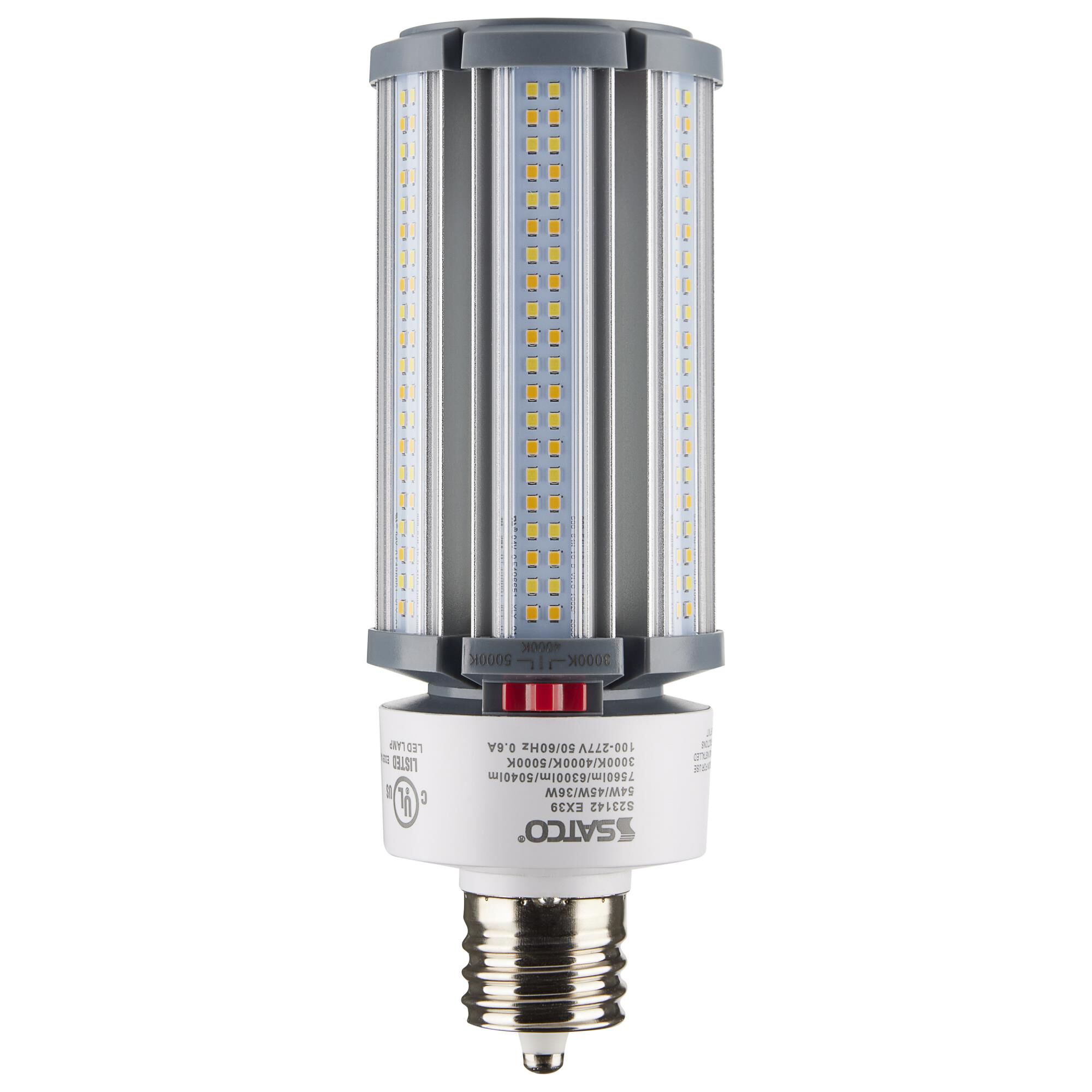 Dimmable 54 Watt 3000-4000-5000K LED Light Bulb by Satco