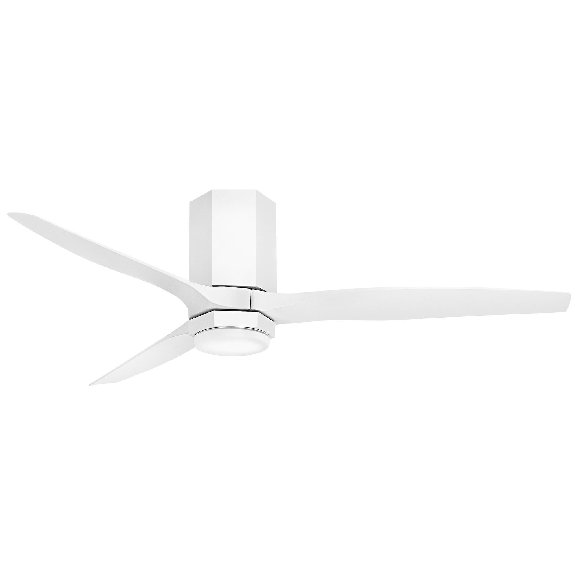 Facet 52 Inch Flush Mount Fan with Light Kit,