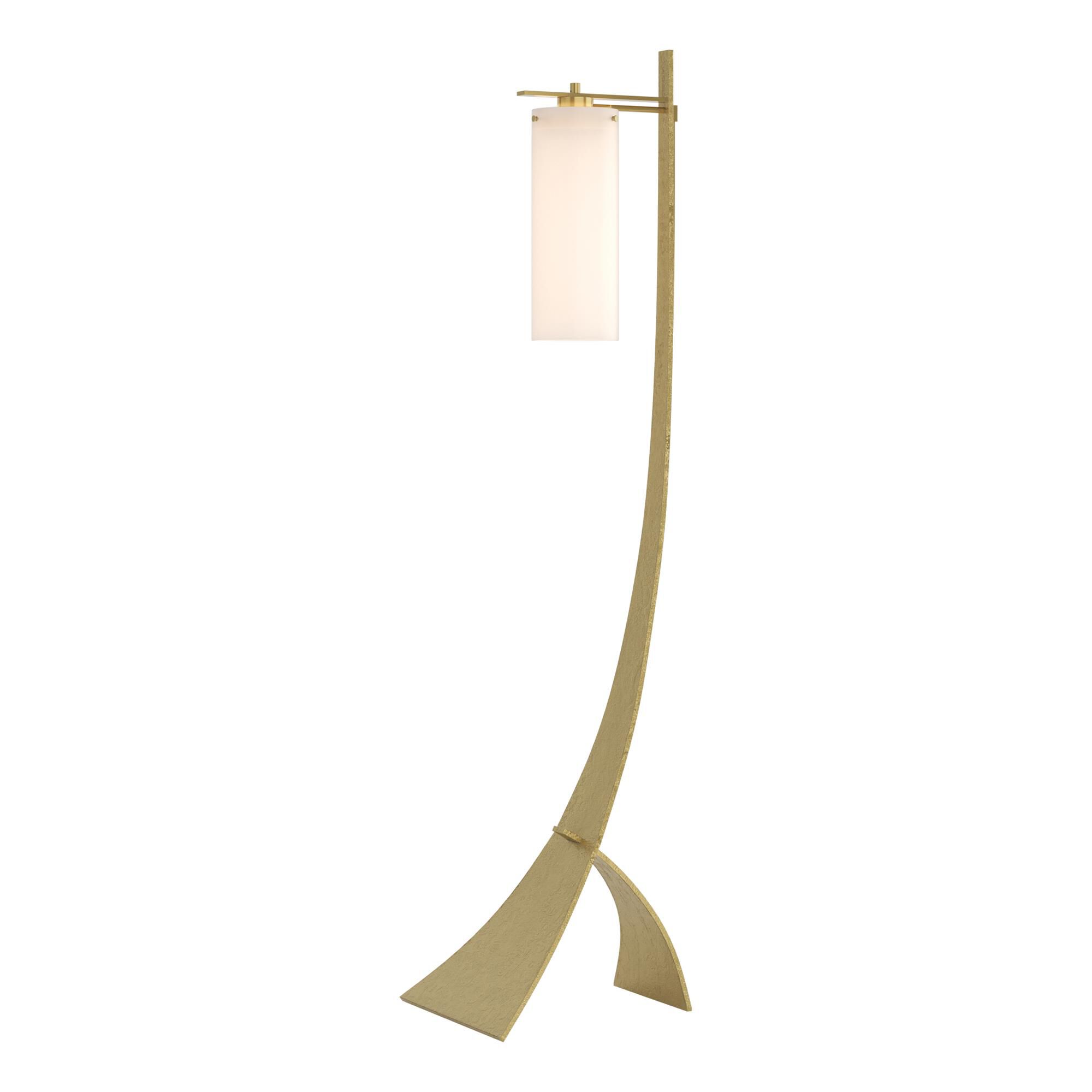 Shown in Modern Brass finish and Opal glass