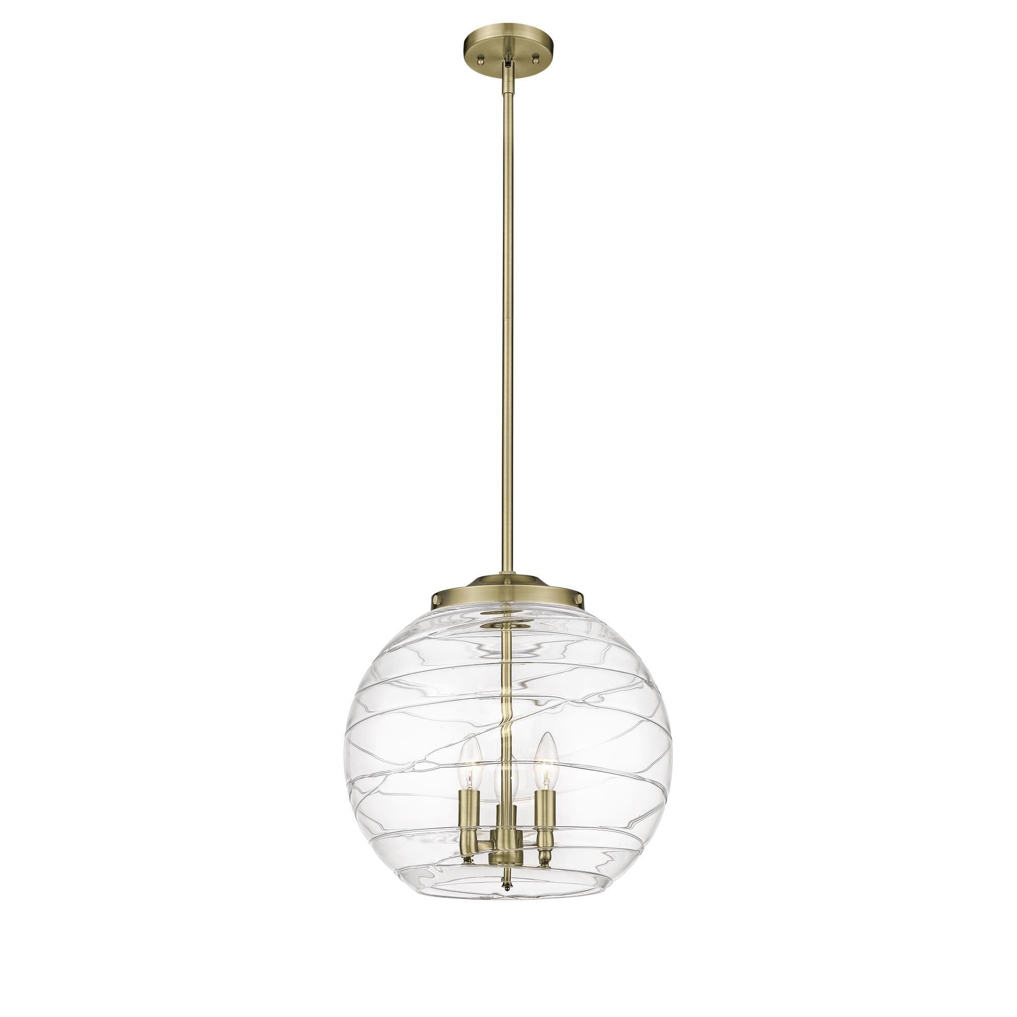 Bruno Marashlian Deco Swirl 16 Inch Large Pendant by Innovations Lighting