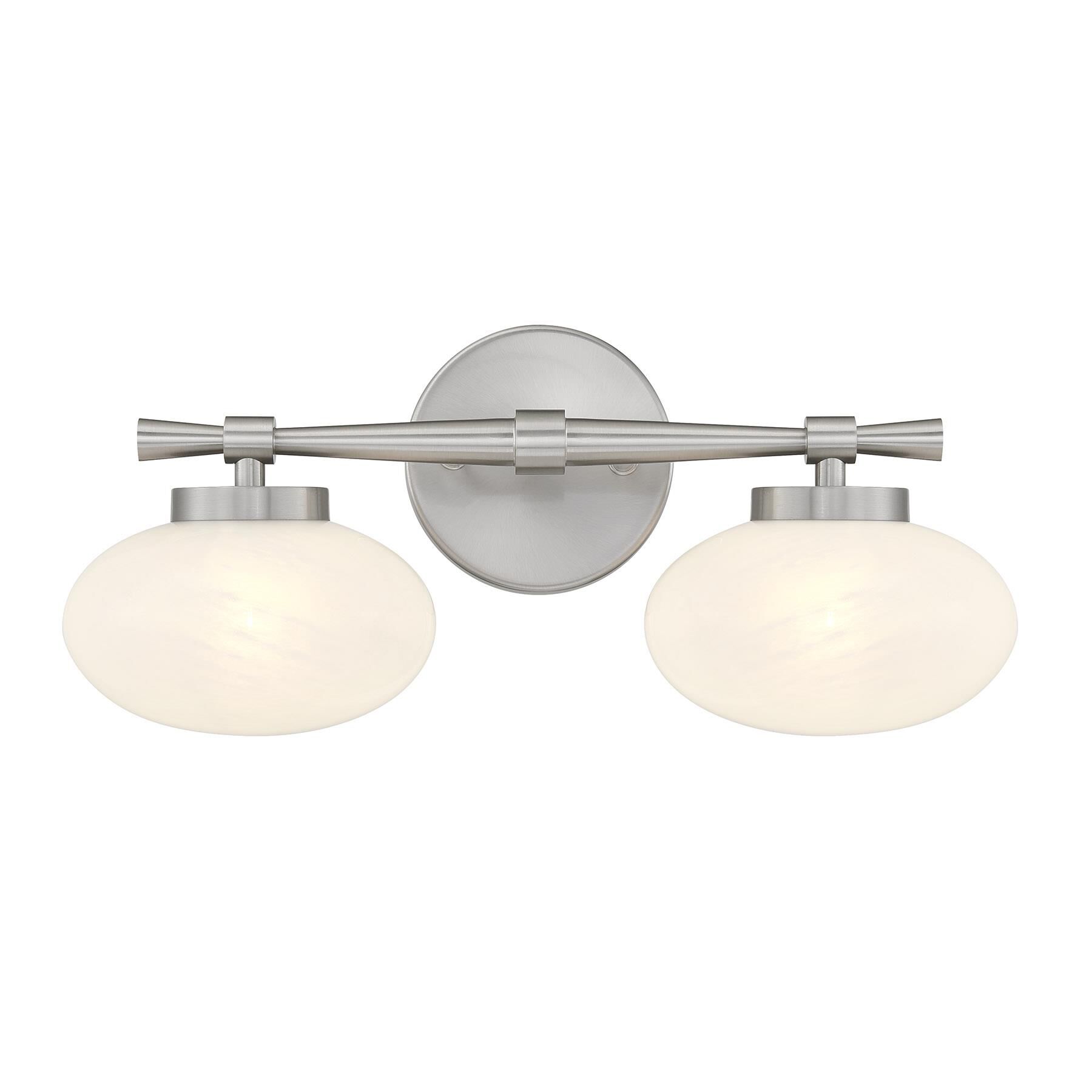 Shown in Satin Nickel finish and Strie shade