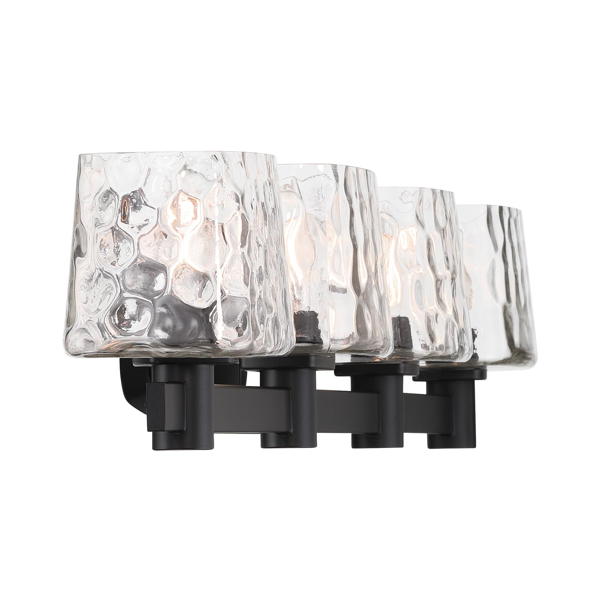 Shown in Coal finish and Clear glass