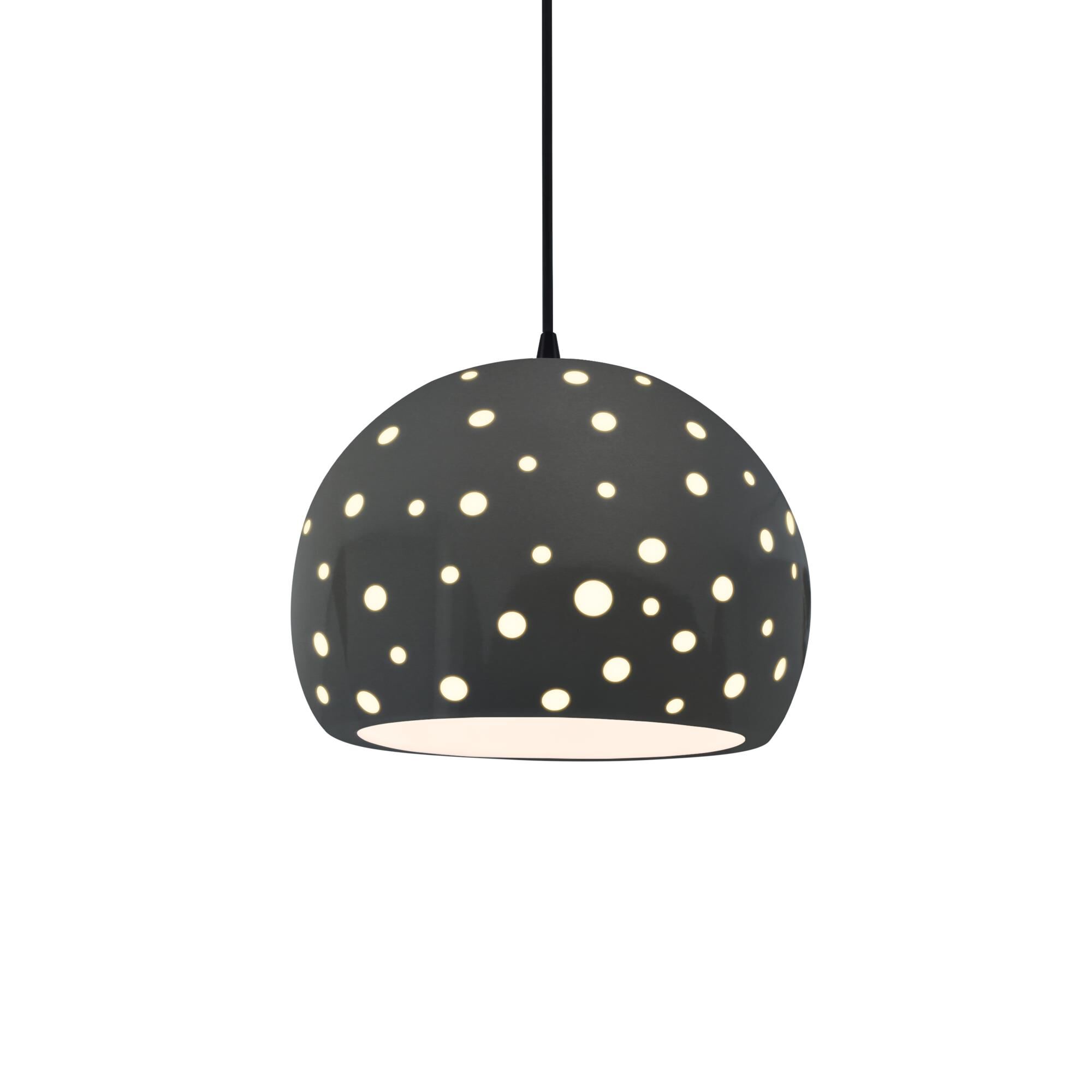 Shown in Matte Black finish and Gloss Grey shade
