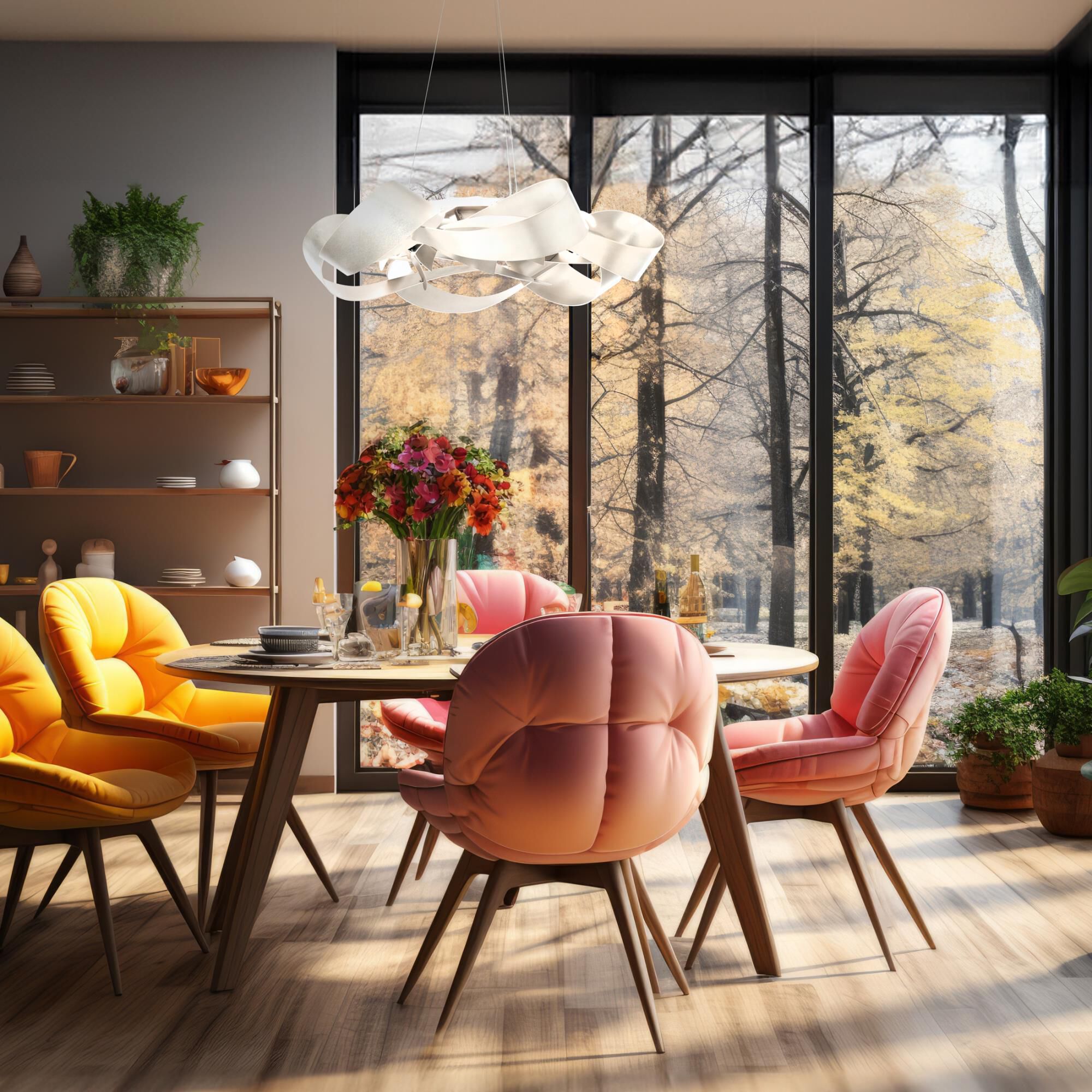 Hubbardton Forge Flux 39 Inch LED Large Pendant