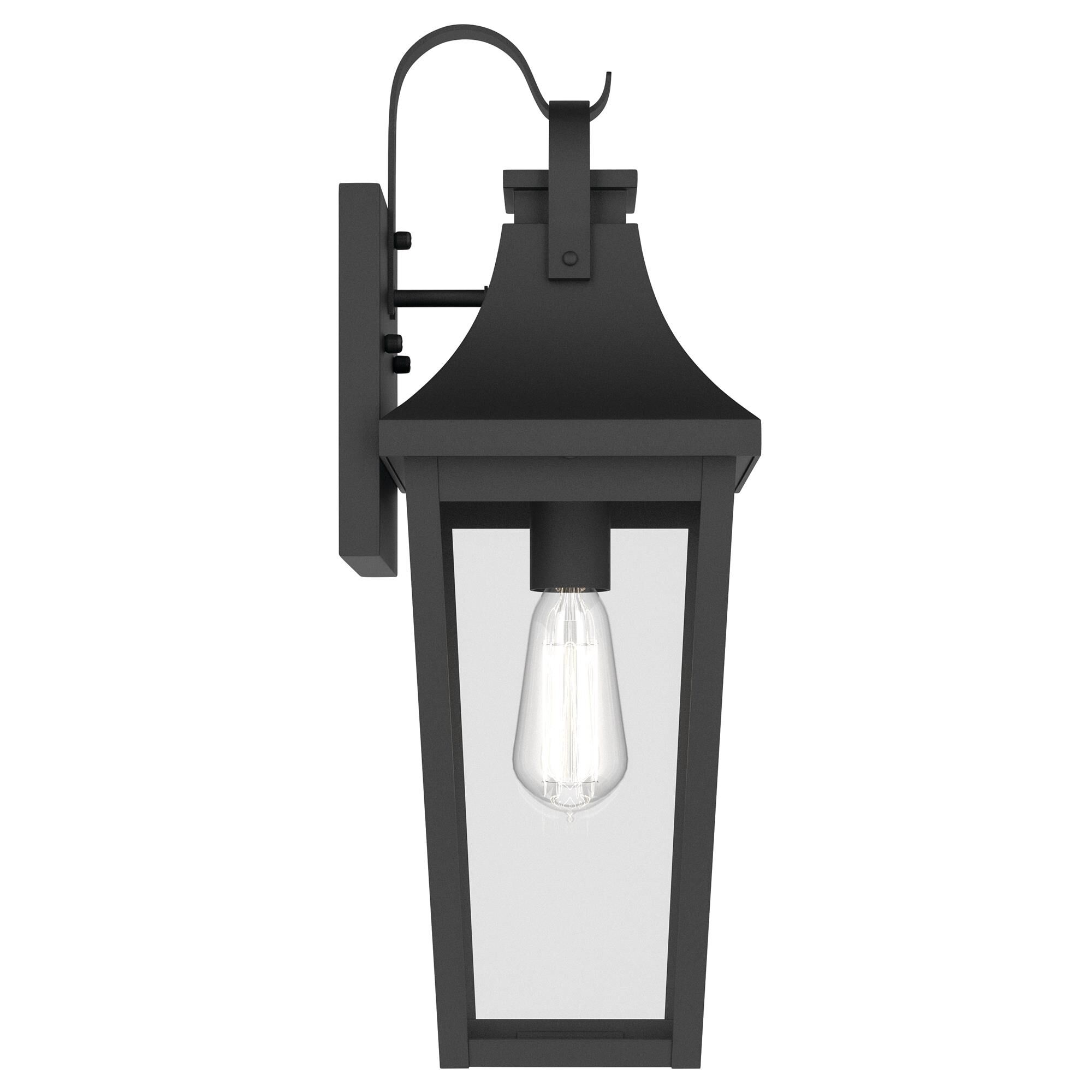 Shown in Textured Black finish and Clear glass