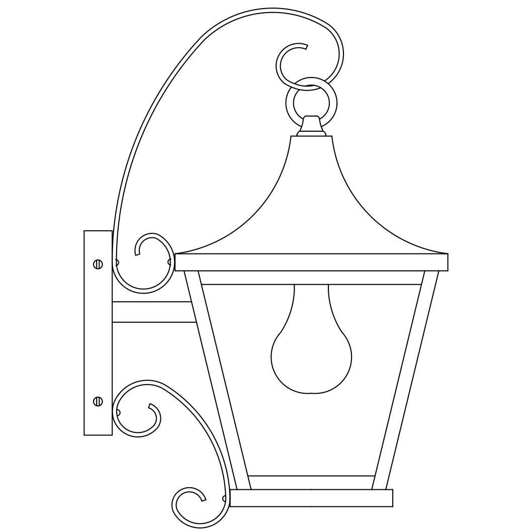 Arroyo Craftsman Nantes 15 Inch Tall Outdoor Wall Light