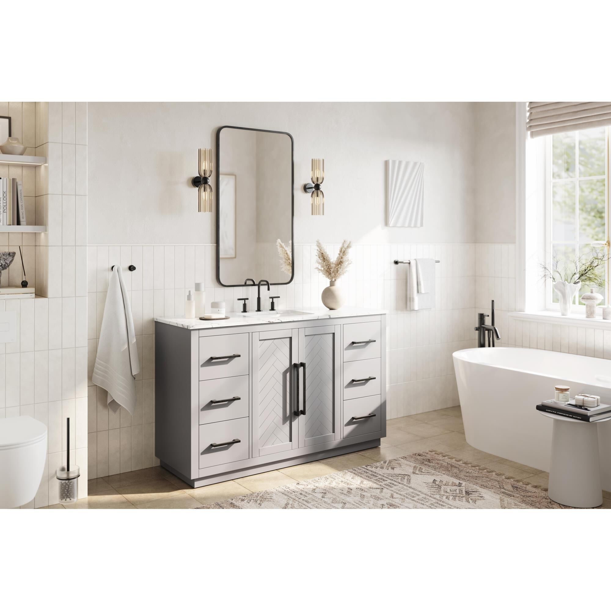 Chase 54 Inch Bath Vanity by Elegant Dcor