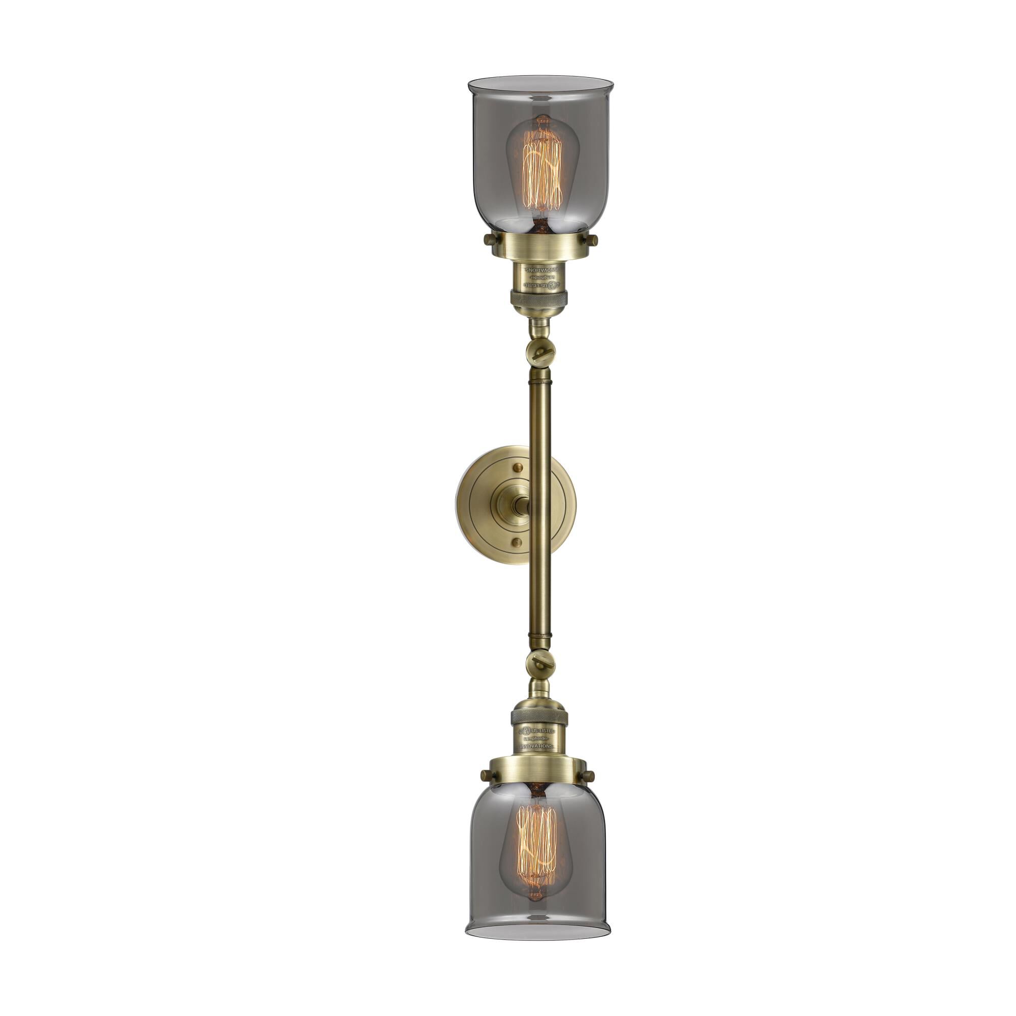 Bruno Marashlian Small Bell 16 Inch 2 Light Bath Vanity Light by Innovations Lighting