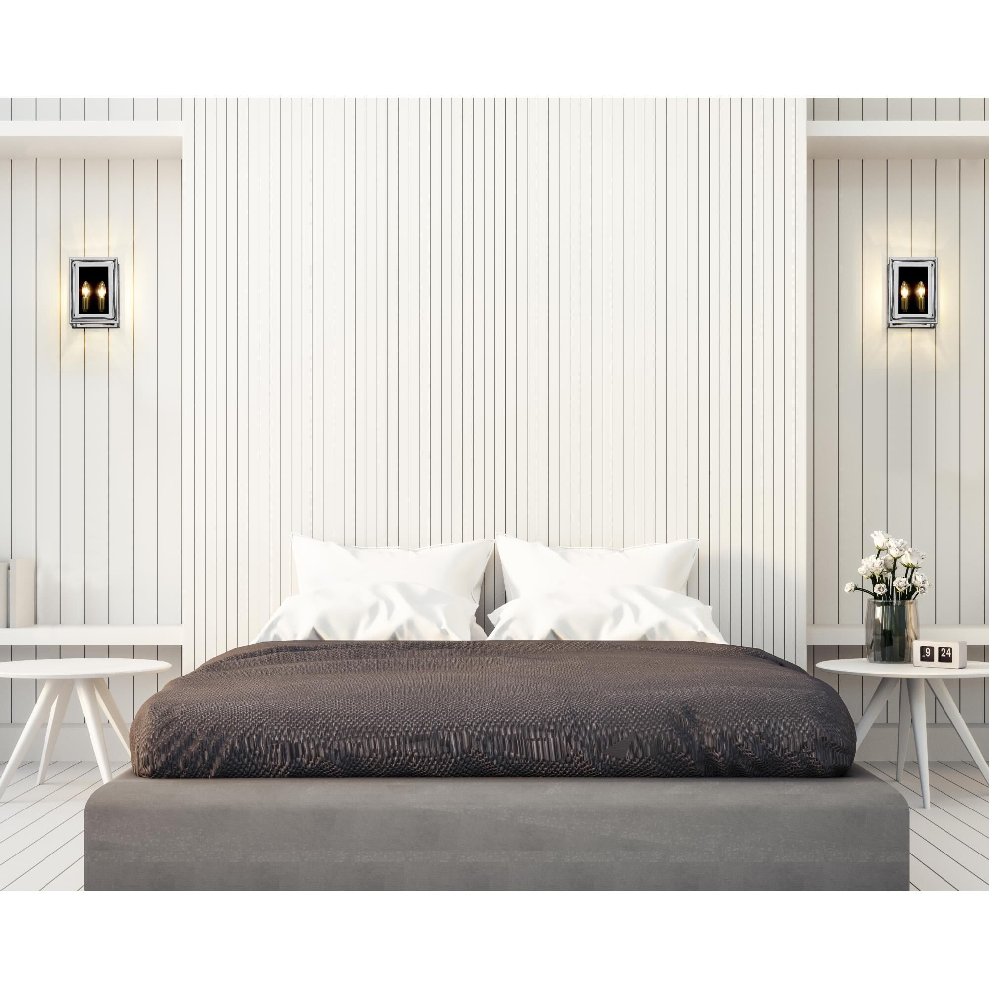 Shown in Chrome finish and Mirror glass and Mirror Glass shade