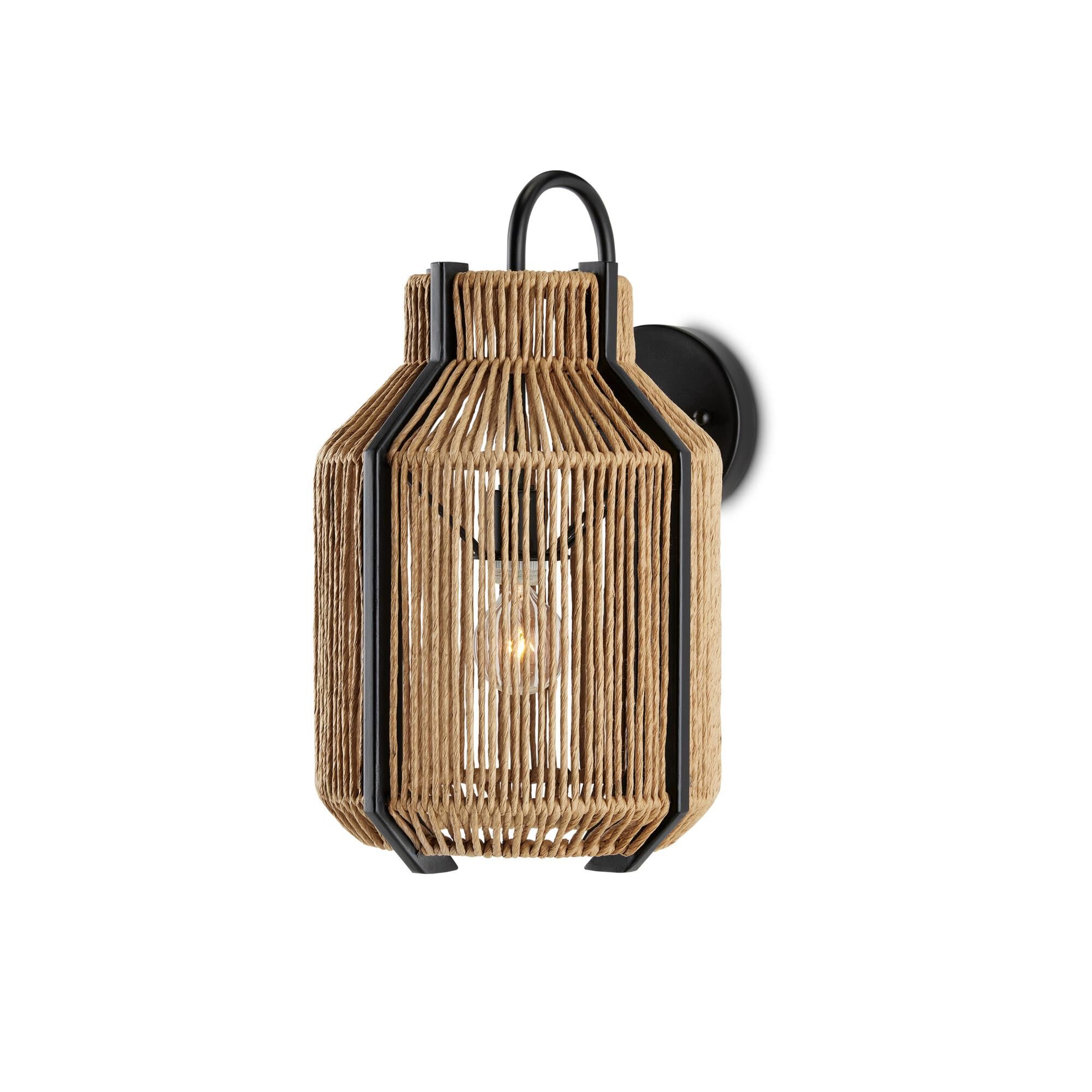 Shown in Kraft Paper Twine/Satin Black finish