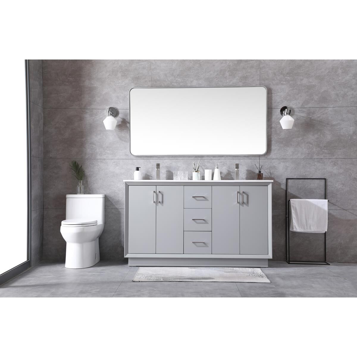 Hayes 60 Inch Bath Vanity by Elegant Decor
