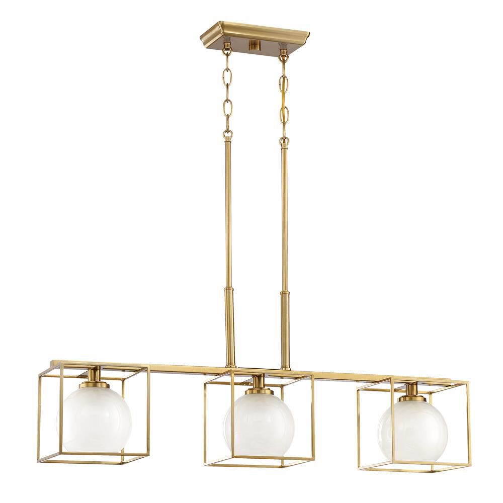 Cowen 34 Inch 3 Light Linear Suspension Light by Designers Fountain