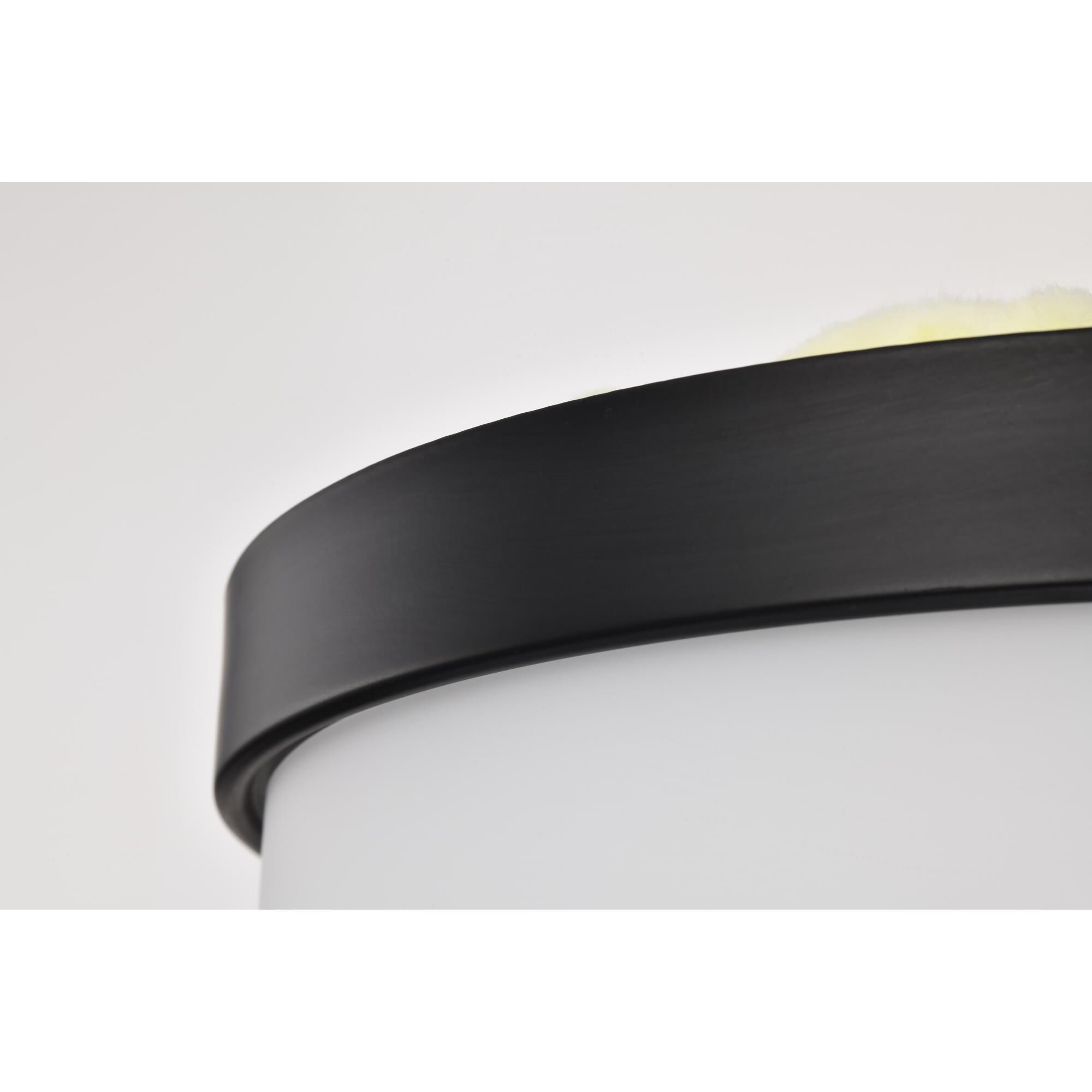 Shown in Matte Black finish and White glass