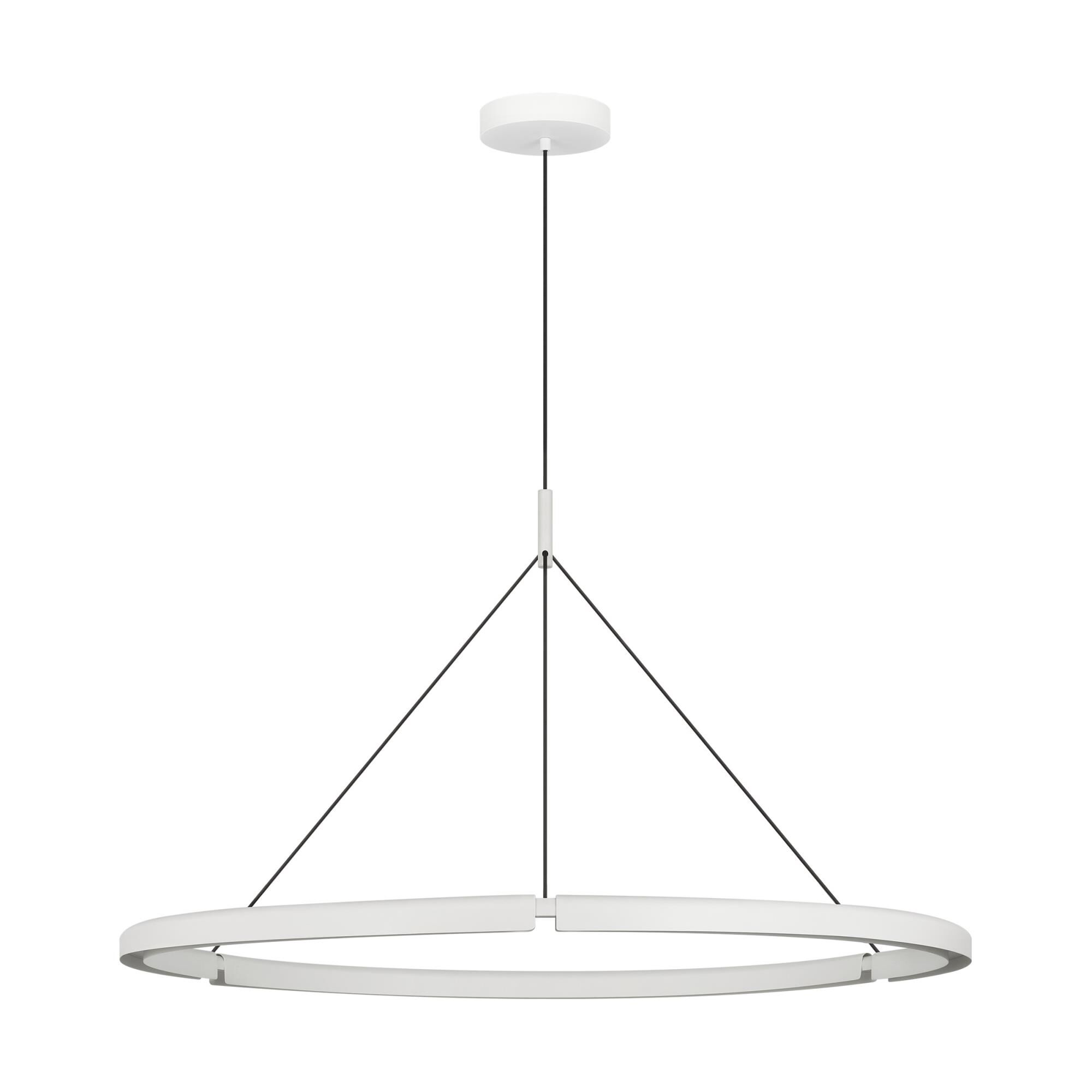 Shown in Matte White finish and Aluminum shade