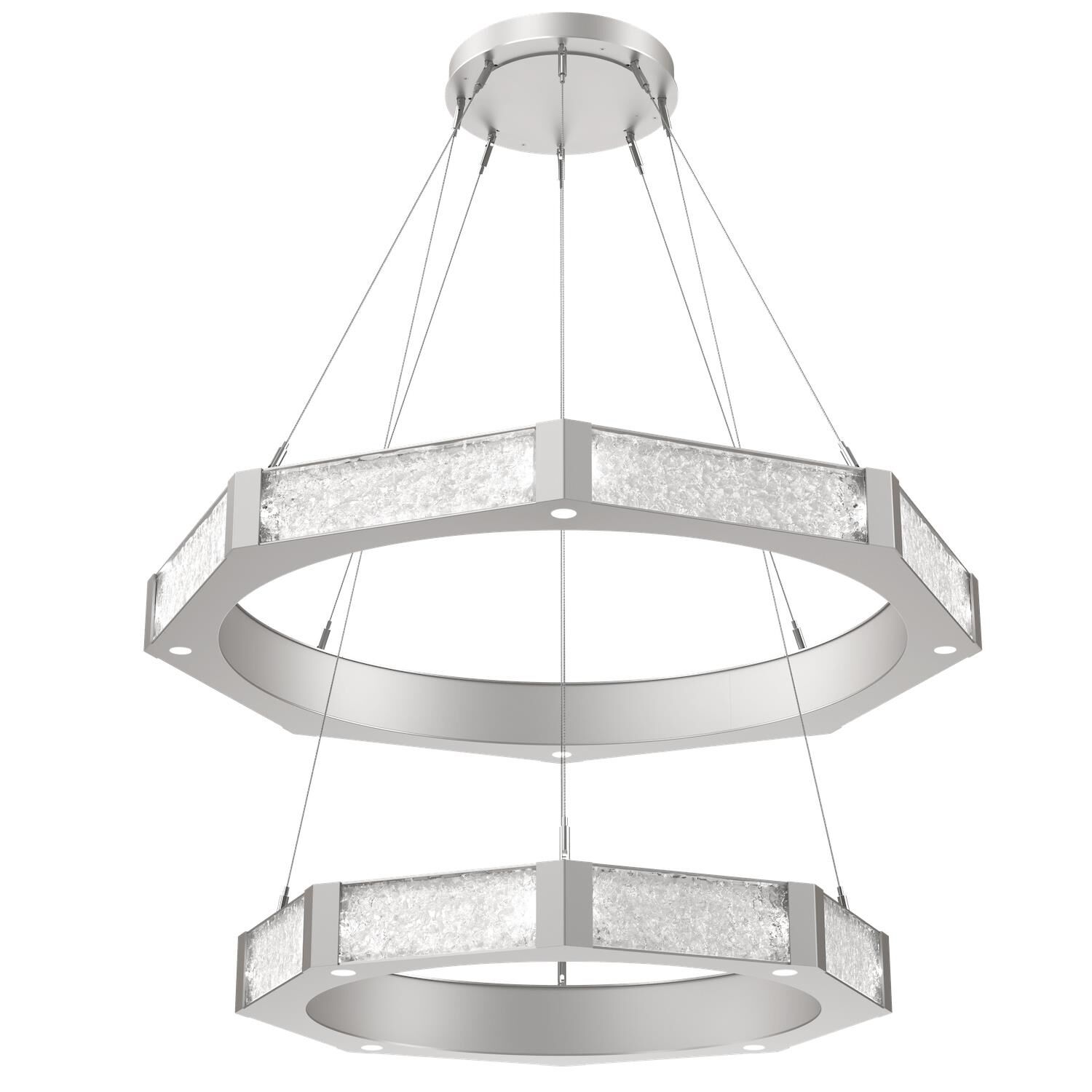 Levi Wilson Glacier 46 Inch 40 Light LED Chandelier by Hammerton Studio