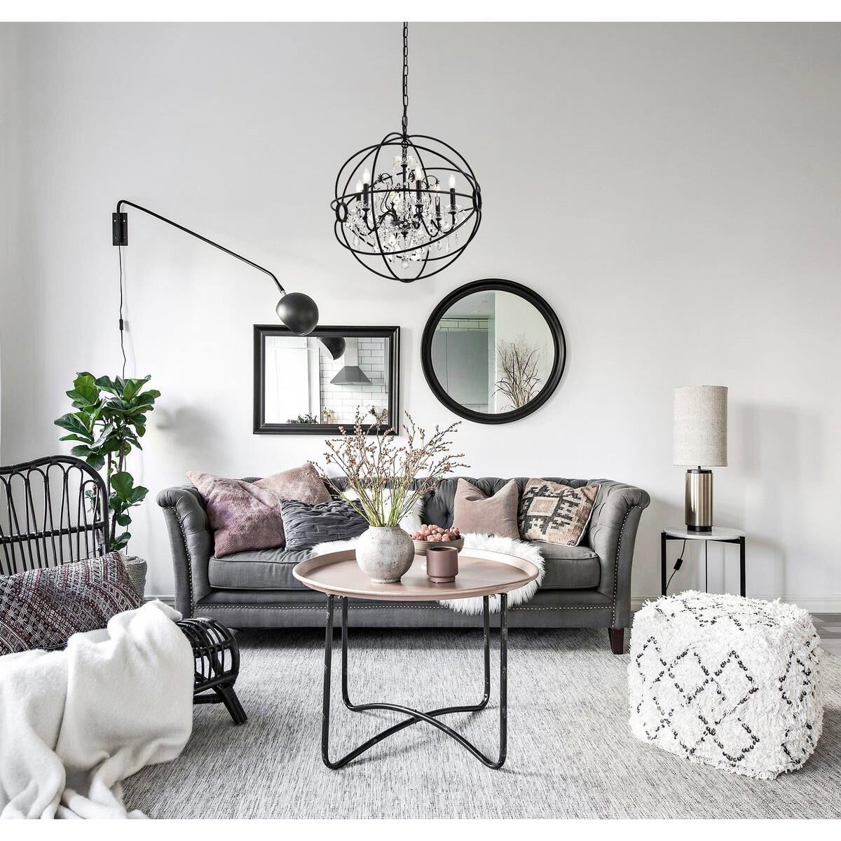 Cordelia 25 Inch Large Pendant by Elegant Lighting