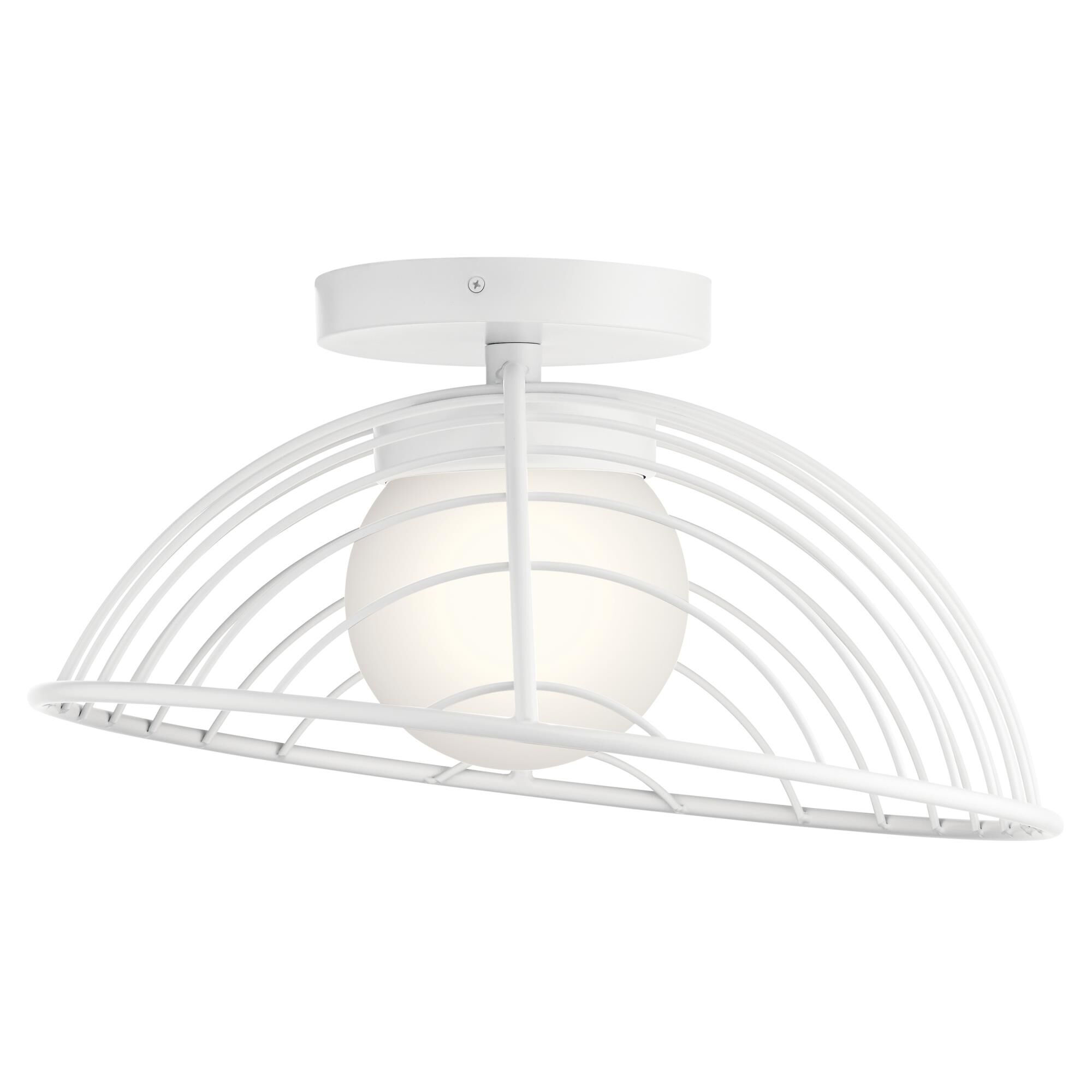 Clevo 18 Inch 1 Light LED Semi Flush Mount by Elan Lighting