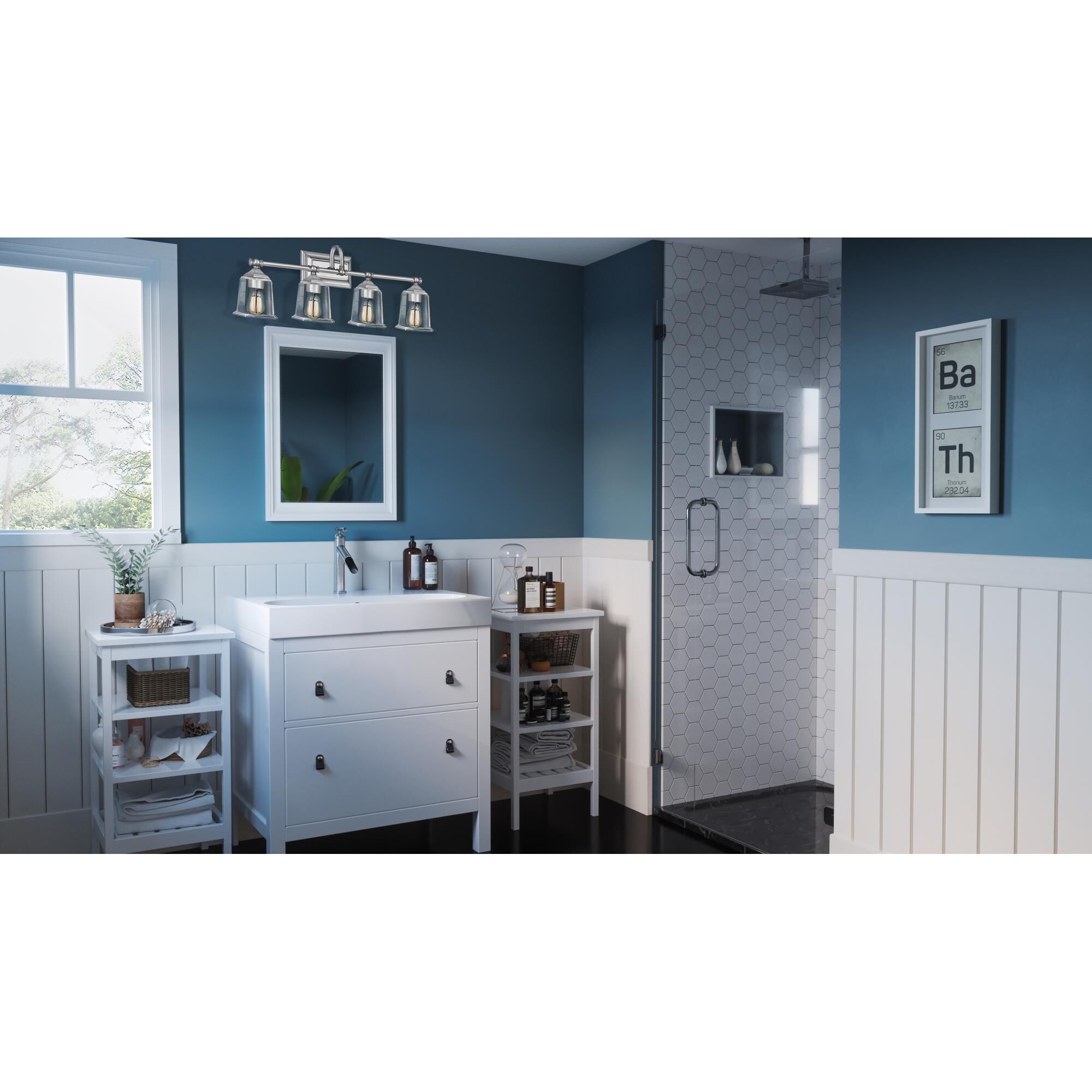 30 Inch 4 Light Bath Vanity Light by Quoizel