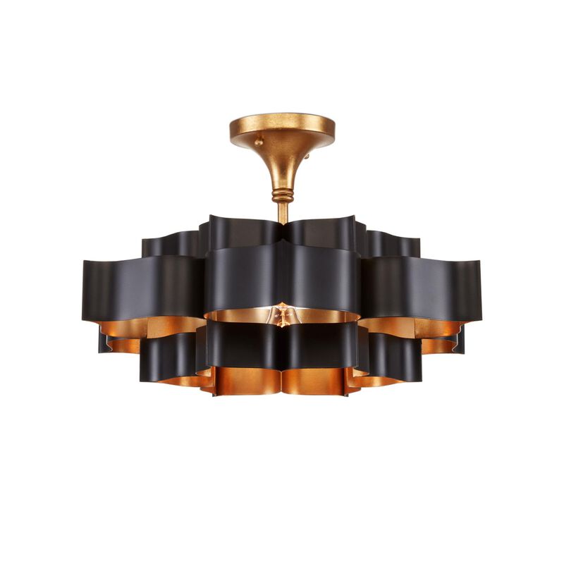 Grand Lotus 20 Inch Mini Chandelier by Currey and Company
