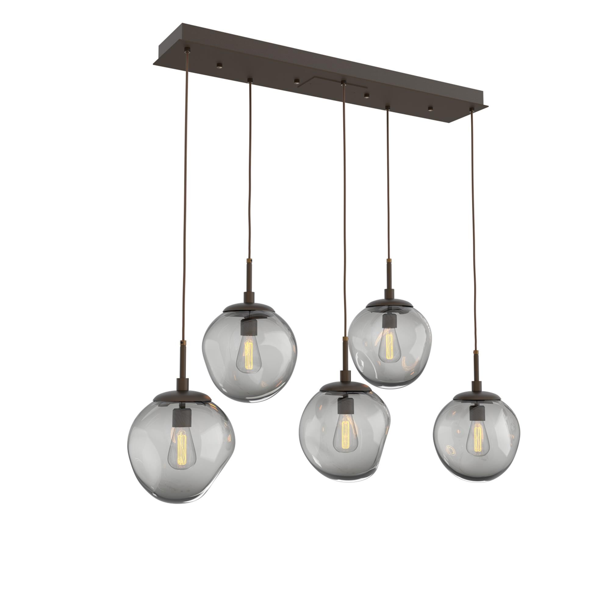 Shown in Flat Bronze finish and Blown Smoke glass