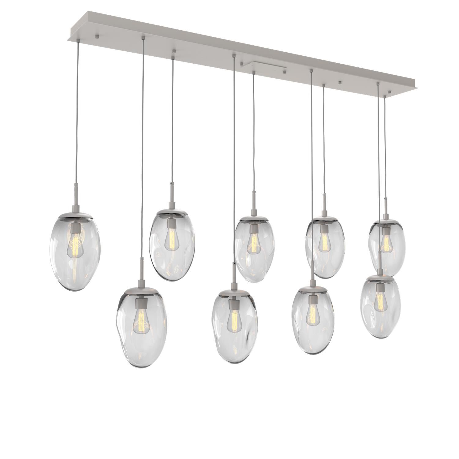 Levi Wilson Nebula 68 Inch 9 Light Linear Suspension Light by Hammerton Studio
