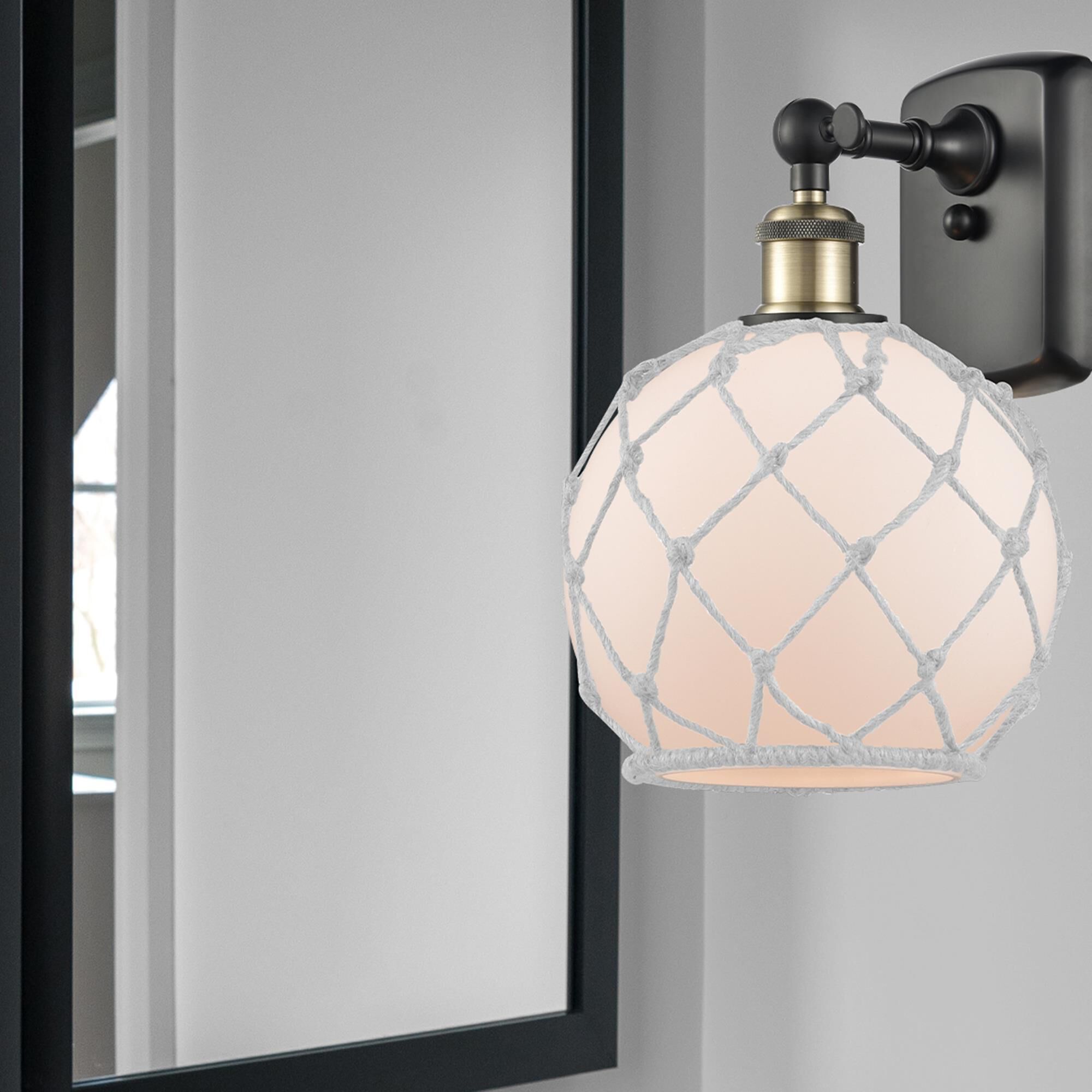 Bruno Marashlian Farmhouse Rope 13 Inch Wall Sconce by Innovations Lighting