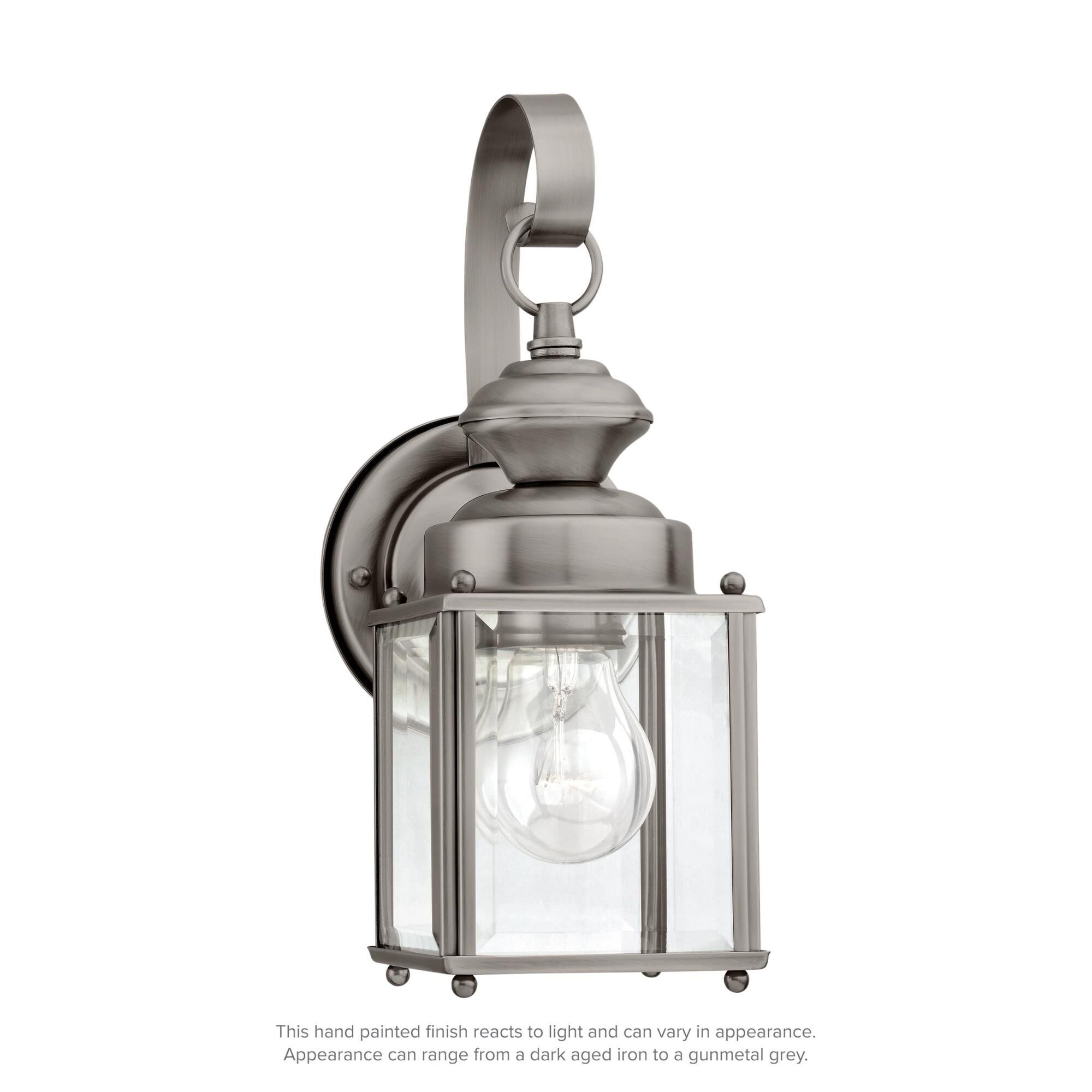 Shown in Antique Brushed Nickel finish and Clear Beveled  Panels glass and Clear Beveled Glass Panels shade