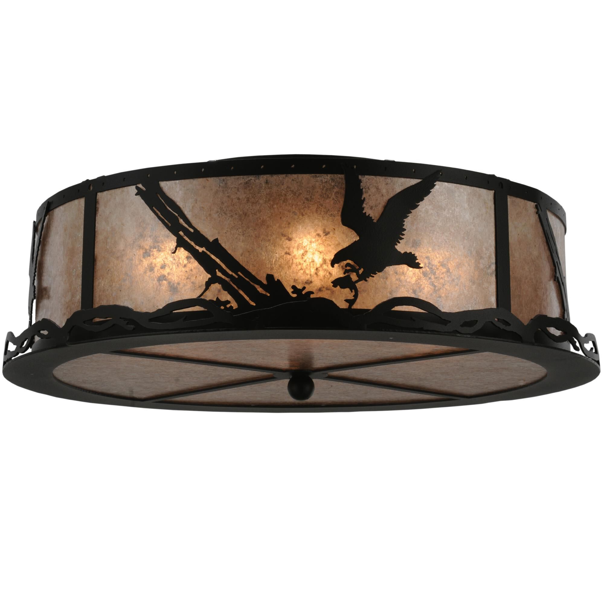 Strike Of The Eagle 22 Inch 4 Light Flush Mount by Meyda Lighting