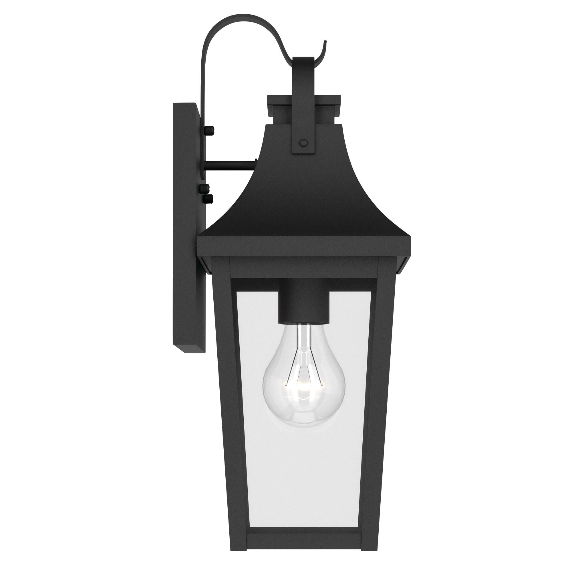 Shown in Textured Black finish and Clear glass