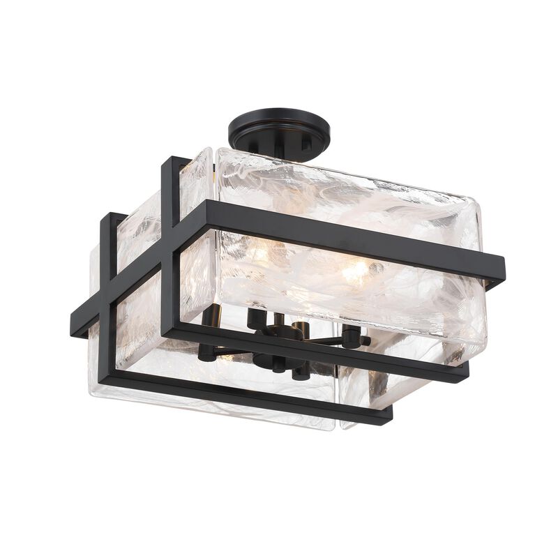 Cloud Break 15 Inch Semi Flush Mount by Minka Lavery