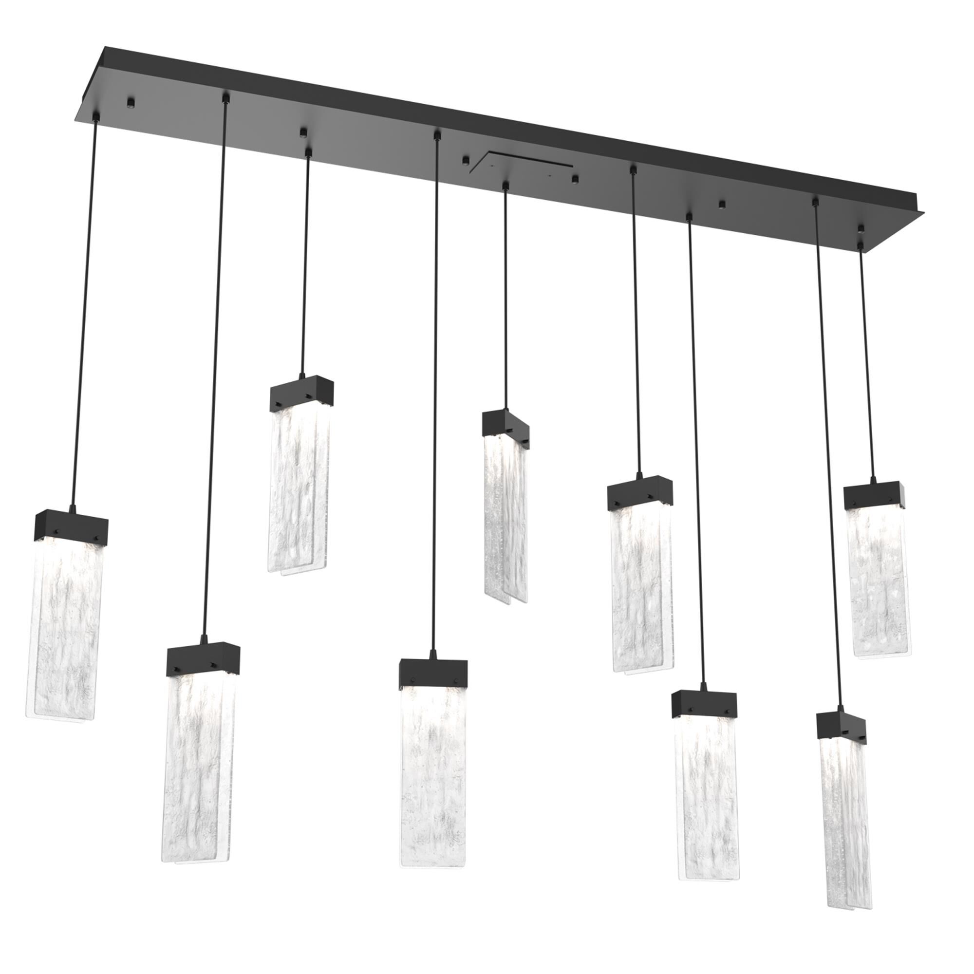 Shown in Matte Black finish and Clear Granite glass