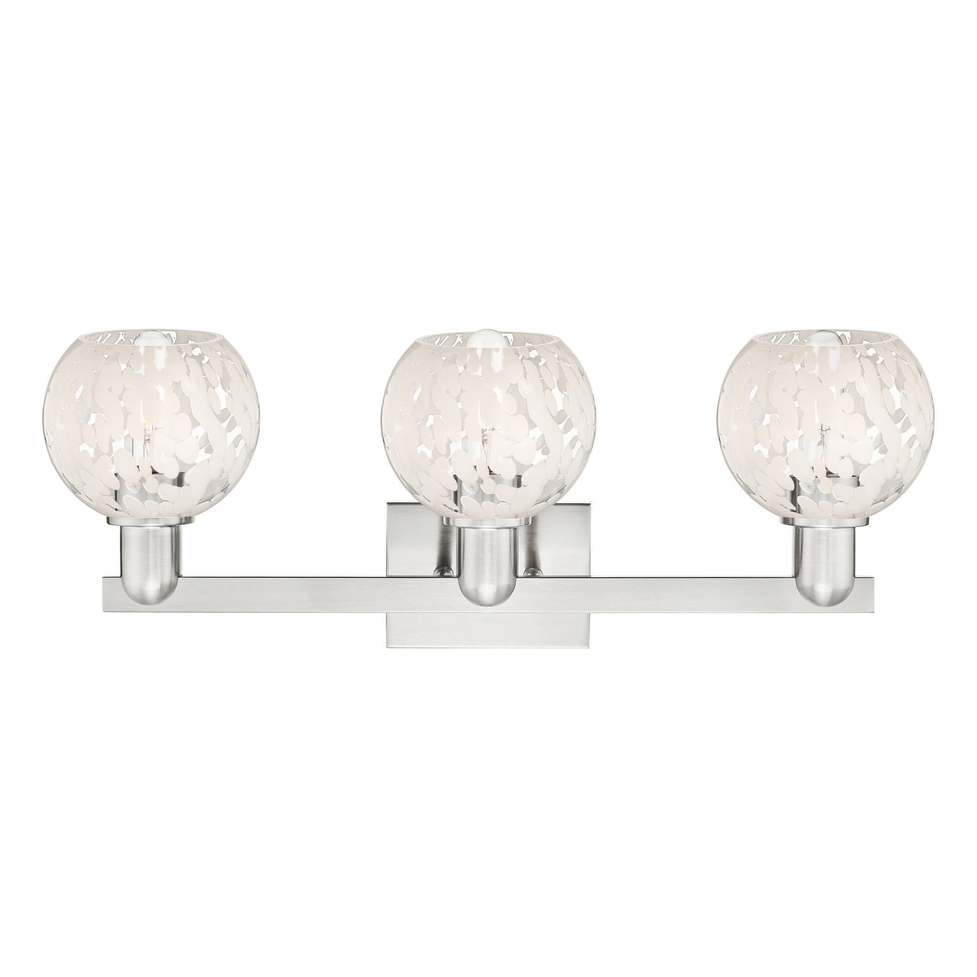 Bruno Marashlian White Mouchette 25 Inch Bath Vanity Light by Innovations Lighting